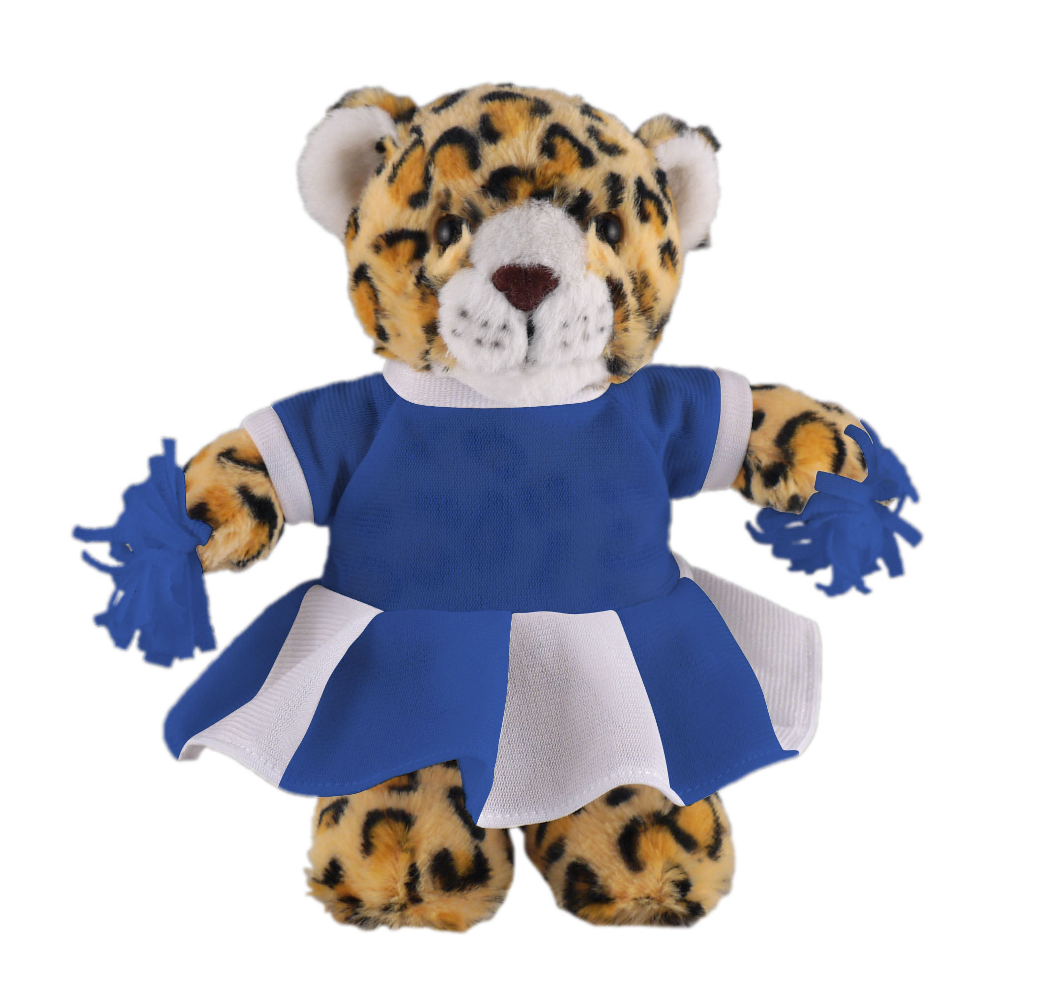 Soft Plush Stuffed Leopard with Cheerleader Outfit 3