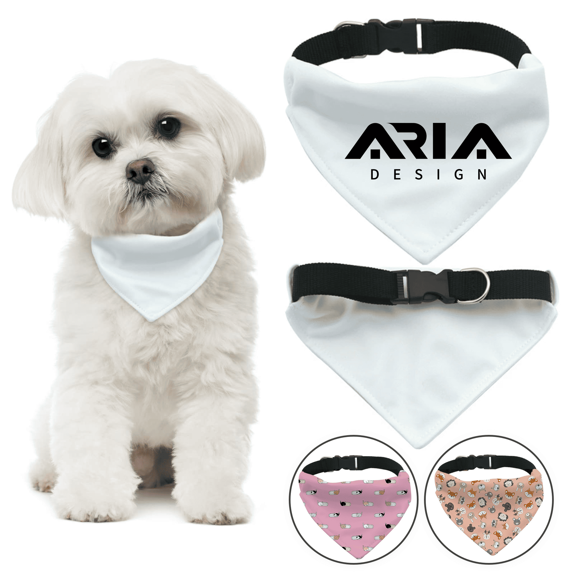 Adjustable Nylon Strap Dog Neckwear Scarf 2