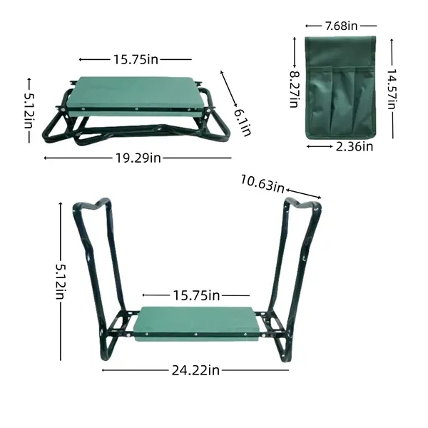 Thicken & Kneeling Pad Garden Kneeler Seat - Upgraded Design 5