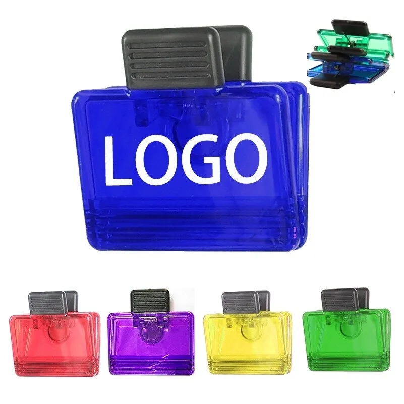 Jumbo Size Rectangular Magnetic Memo Clip w/Strong Grip 9