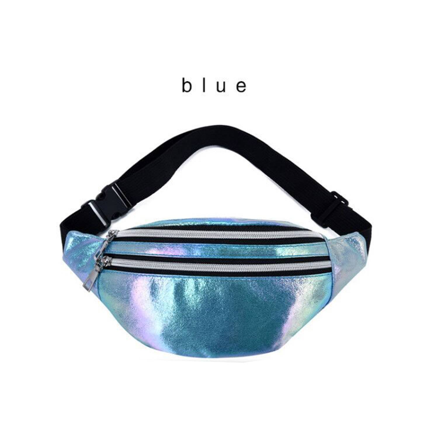 PU Leather Laser crossbody waist bag Fanny Pack 5