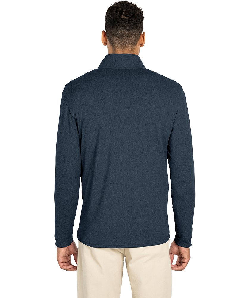 Men's Heathered Eco-Logic Stretch Quarter Zip, custom hoodie or sweatshirt with logo imprint 46