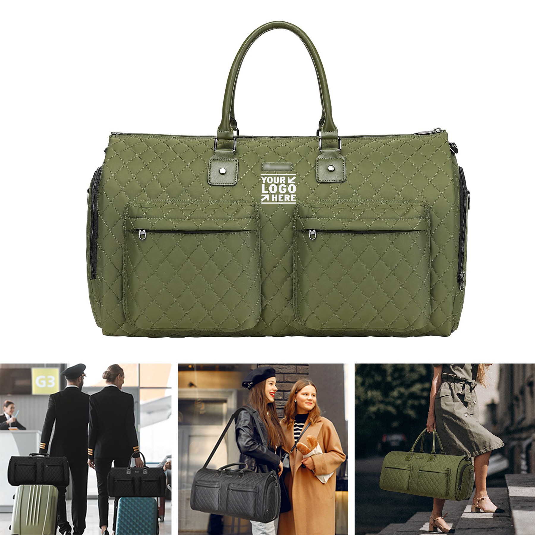 Convertible Garment Bag with Shoulder Strap 1
