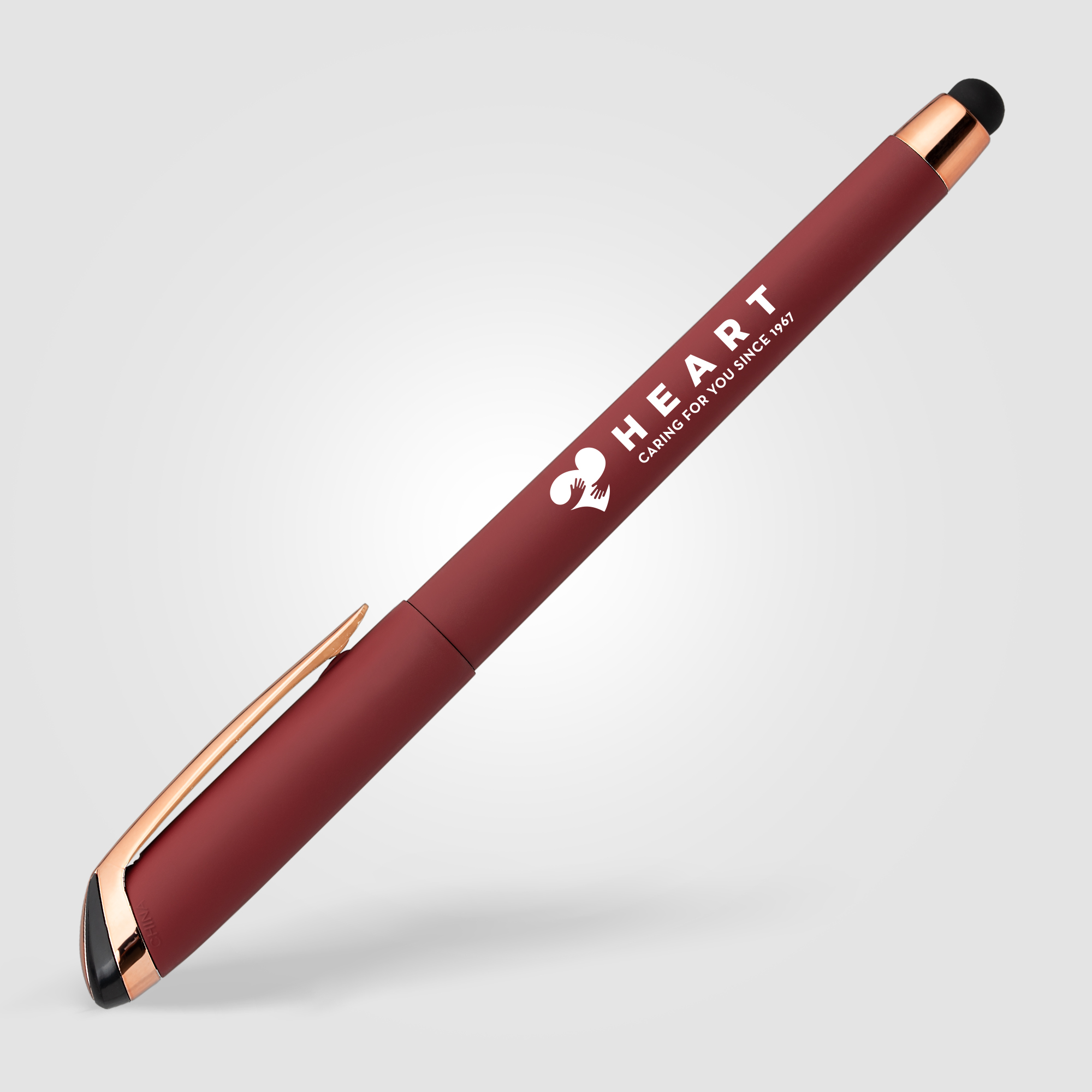 Gazelle Gel Softy Rose Gold Pen w/ Stylus 45