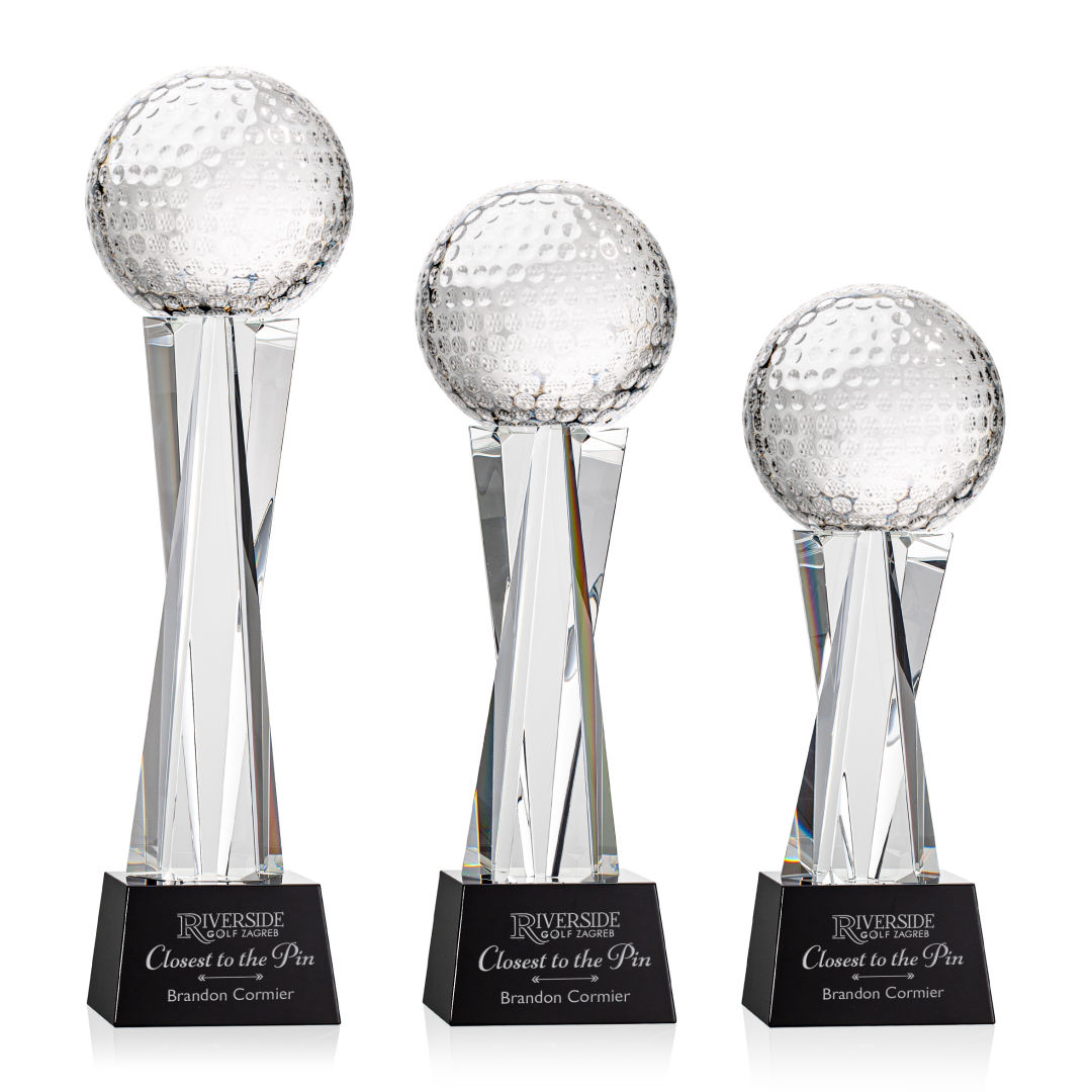 Golf Ball Award on Grafton Base - Black
