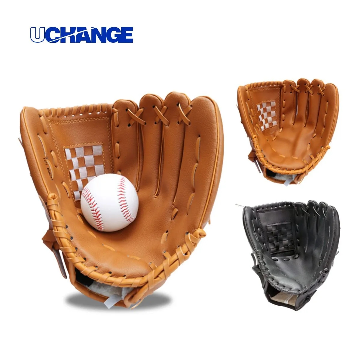 PU Baseball Softball Glove With Basket Web 2