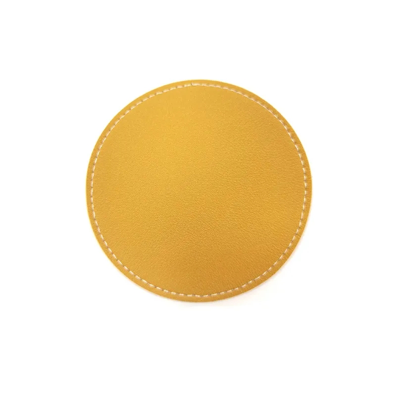 Leather Round Coaster 5