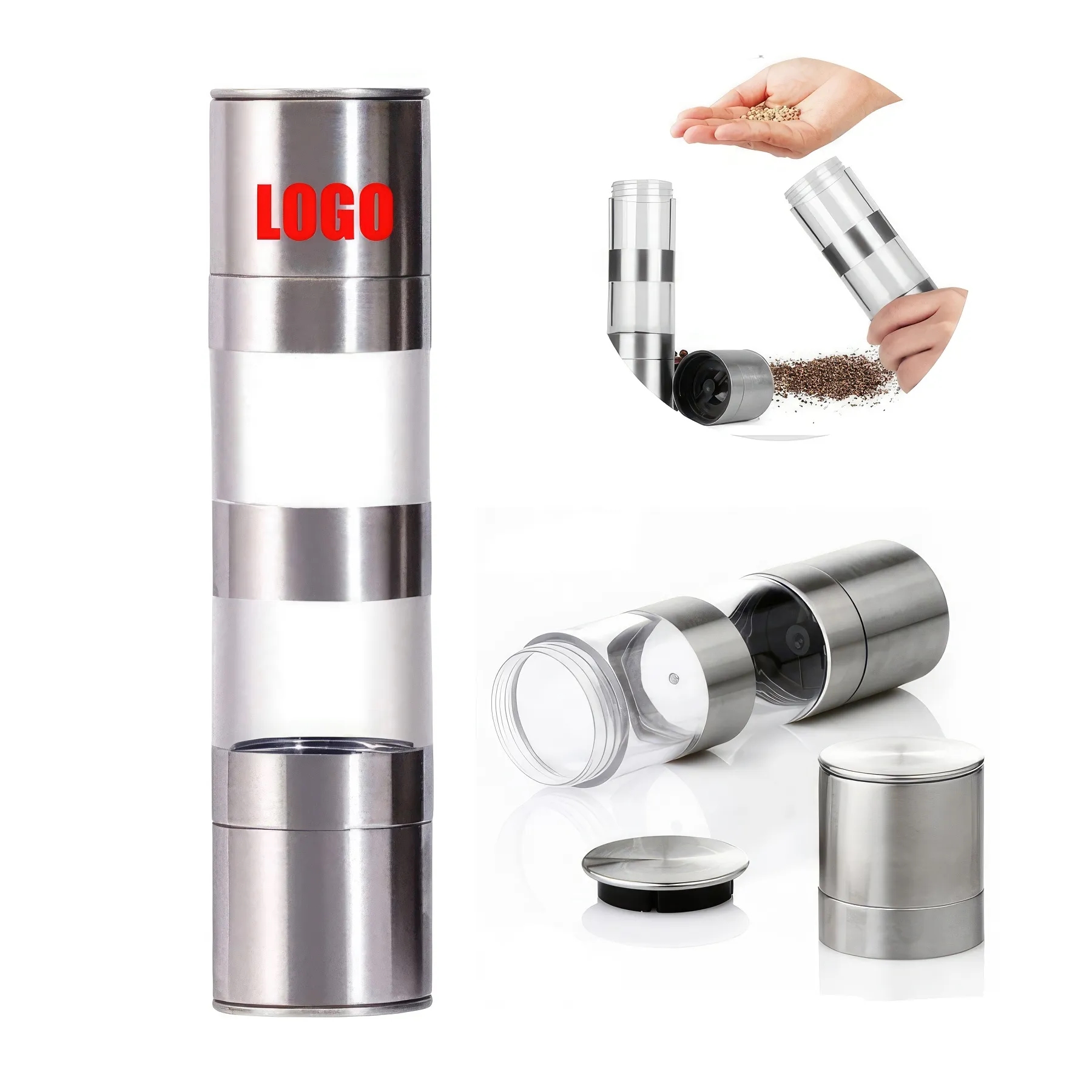 Custom 2 in 1 Salt and Pepper Grinder 6