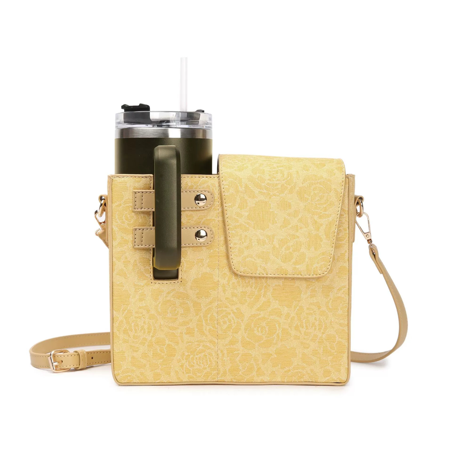 Crossbody Case with Sports Water Bottle Holder 15