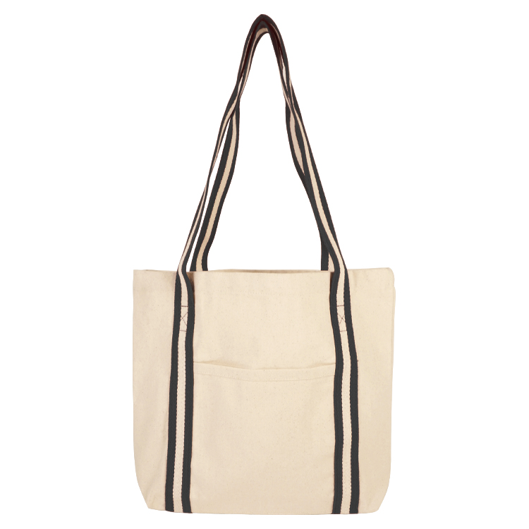 Sonoma Striped Handle 10oz Cotton Tote Bag 7