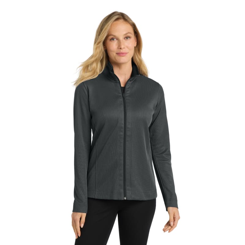 Port Authority Women's Vertical Texture Full-Zip Jacket. 6