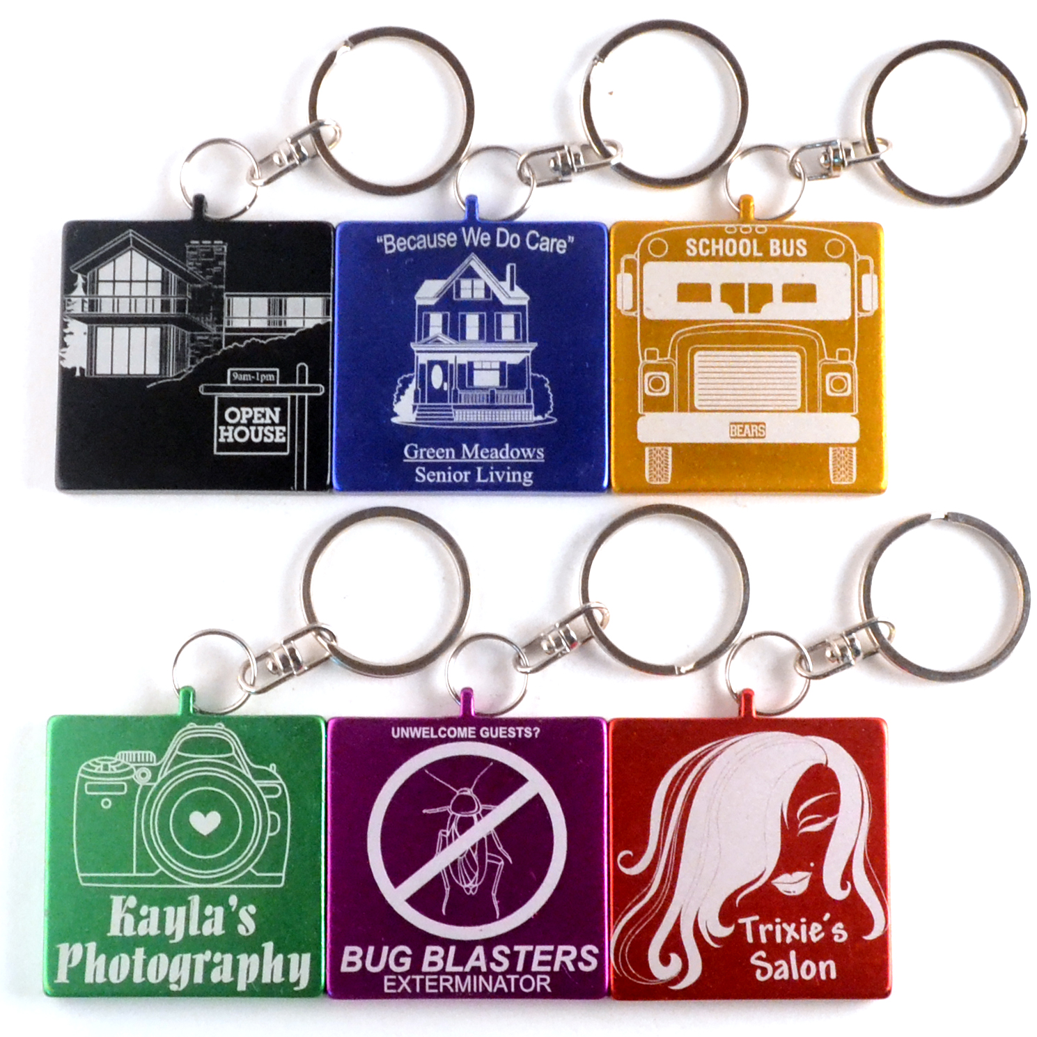 Square Key Chain 4