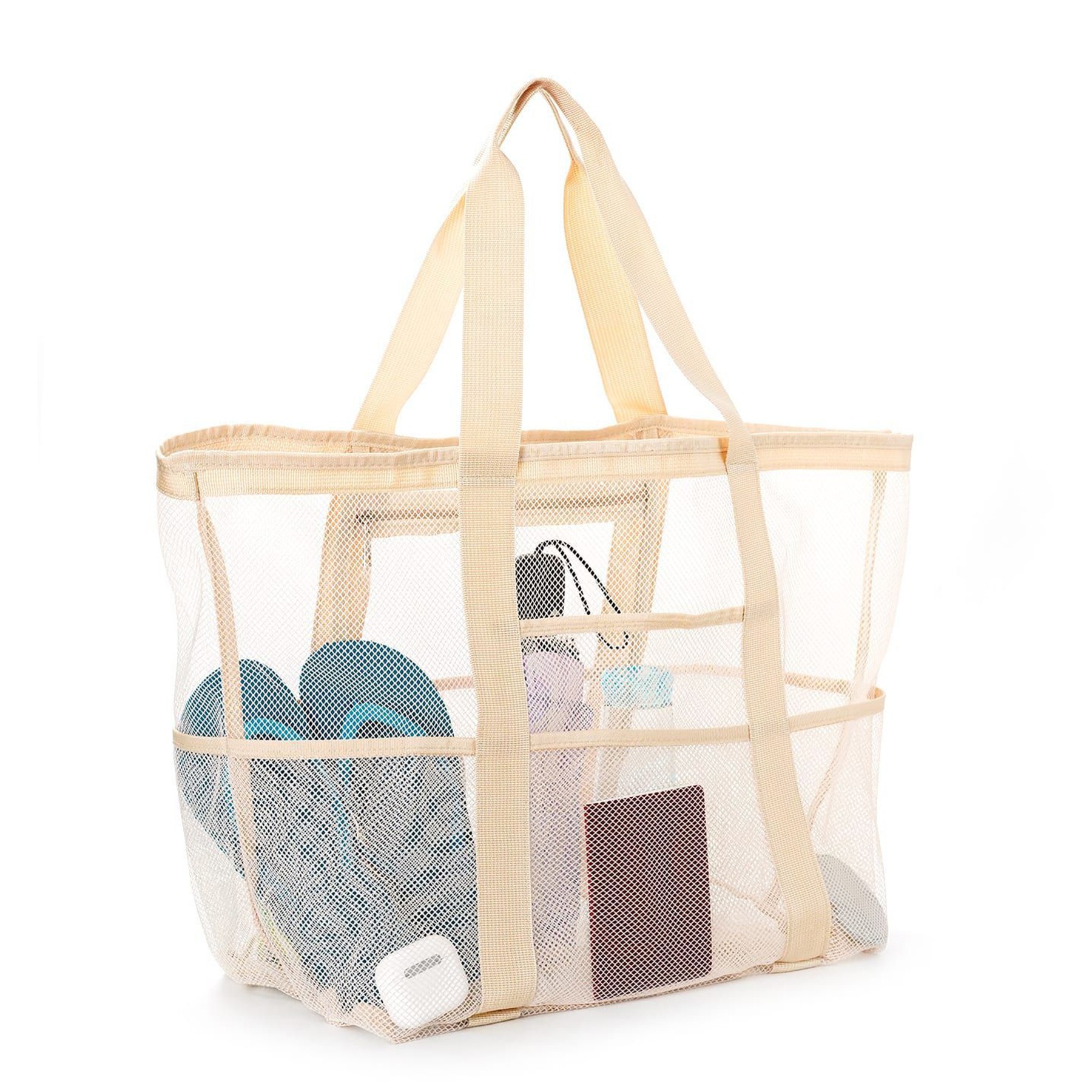 Mesh Beach Bag, custom tote bag with logo imprint 5