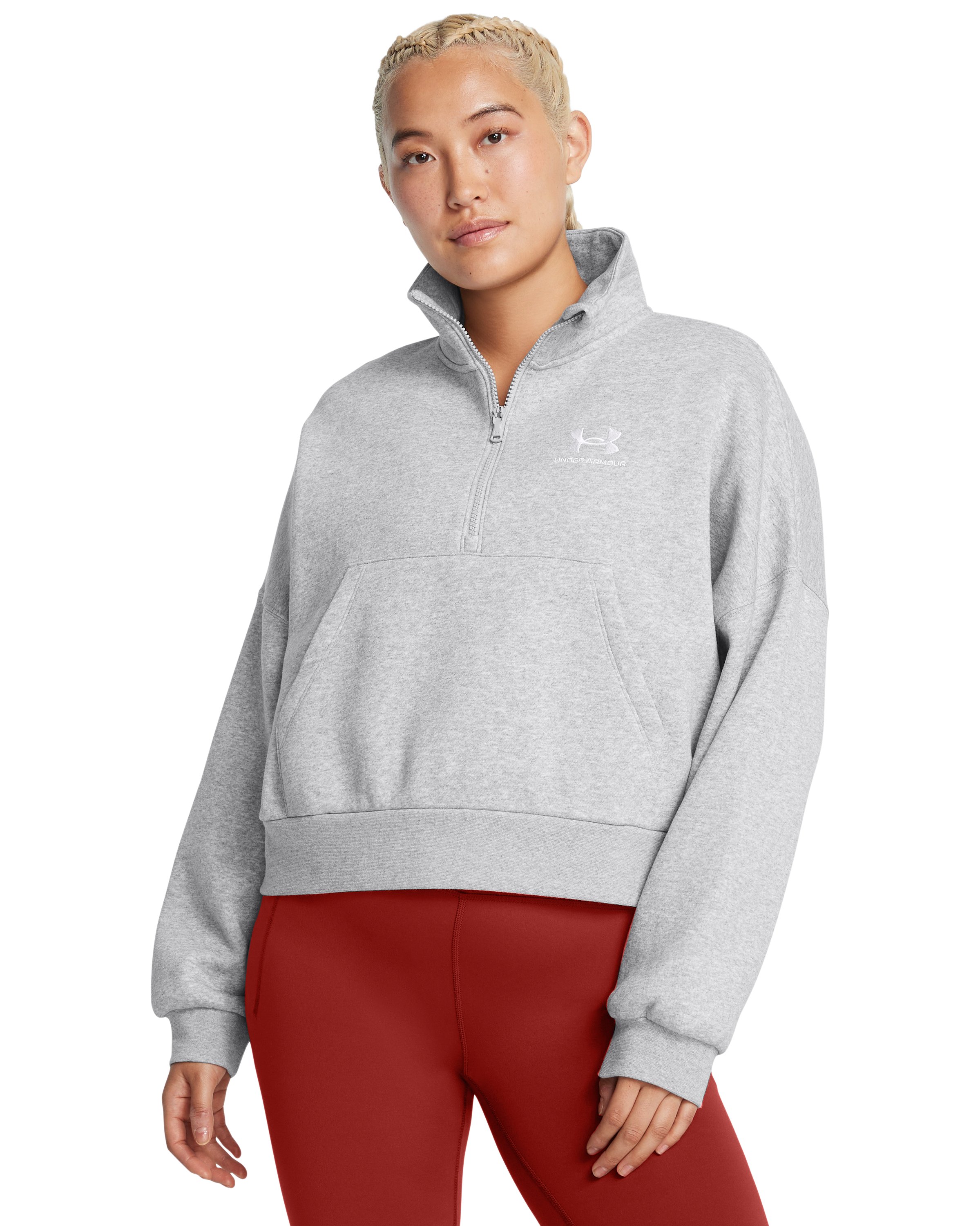 UA Icon Fleece Women's Oversized Zip 7