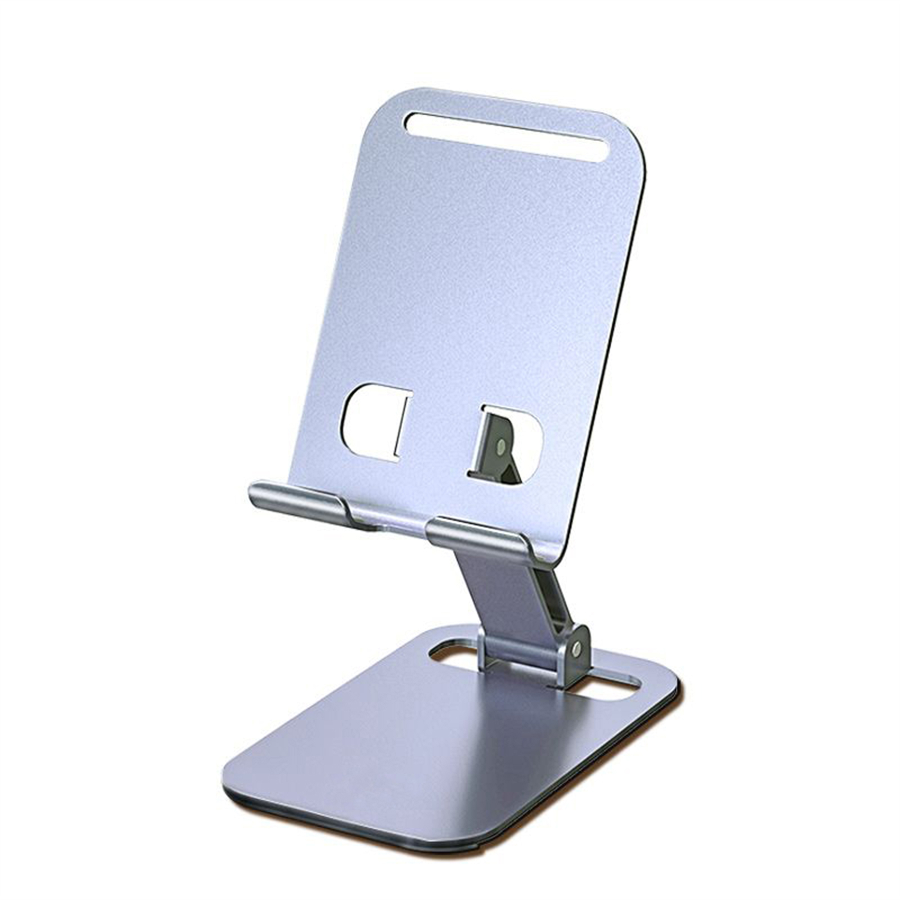 Metal Folding Adjustable Desktop Cell Phone Stand Holder 2