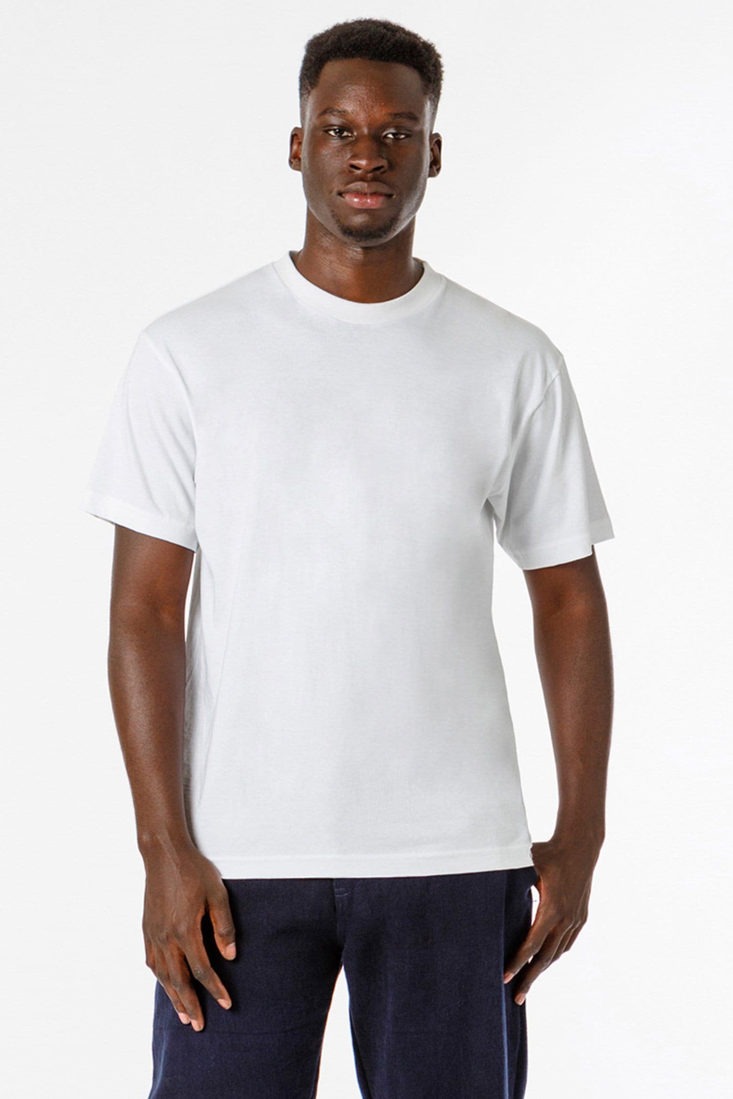 6.0oz Crew Neck Heavy Combed Cotton T-Shirt 9