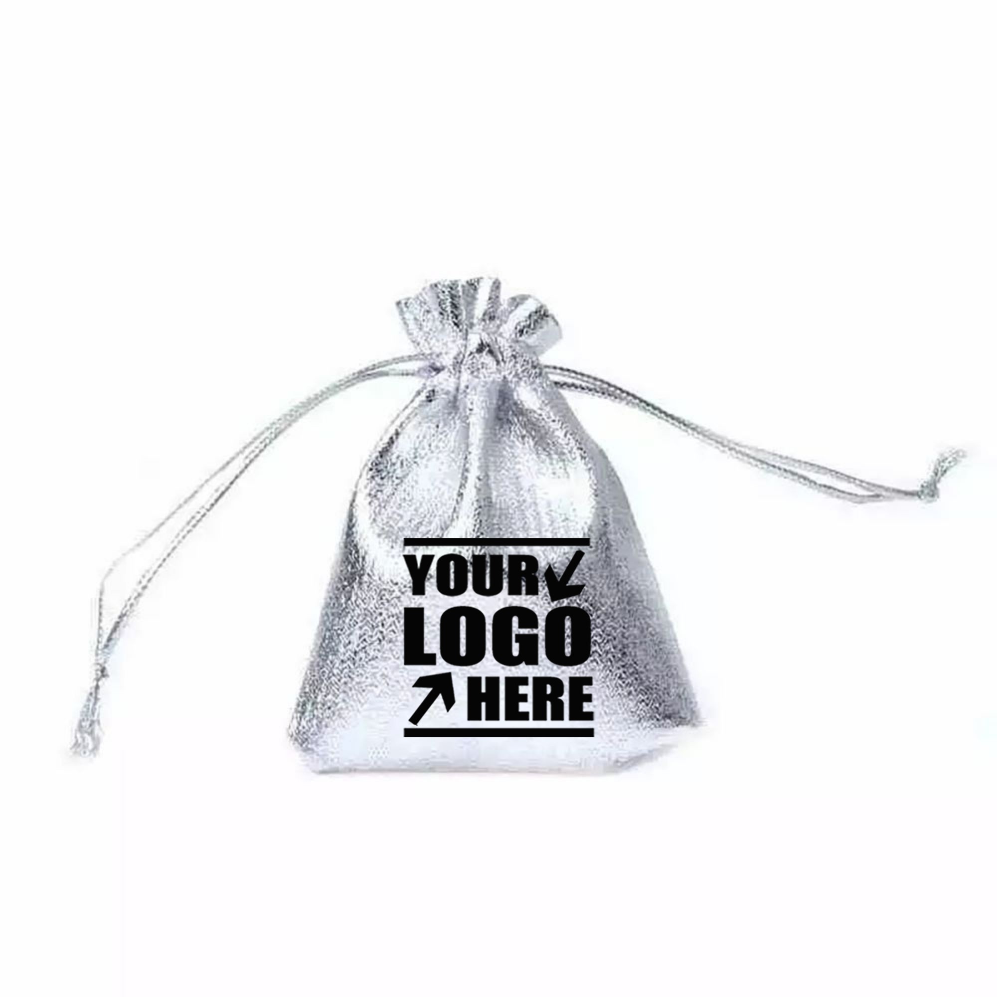 Golden & Silvery Shining Drawstring Gift Bags 2