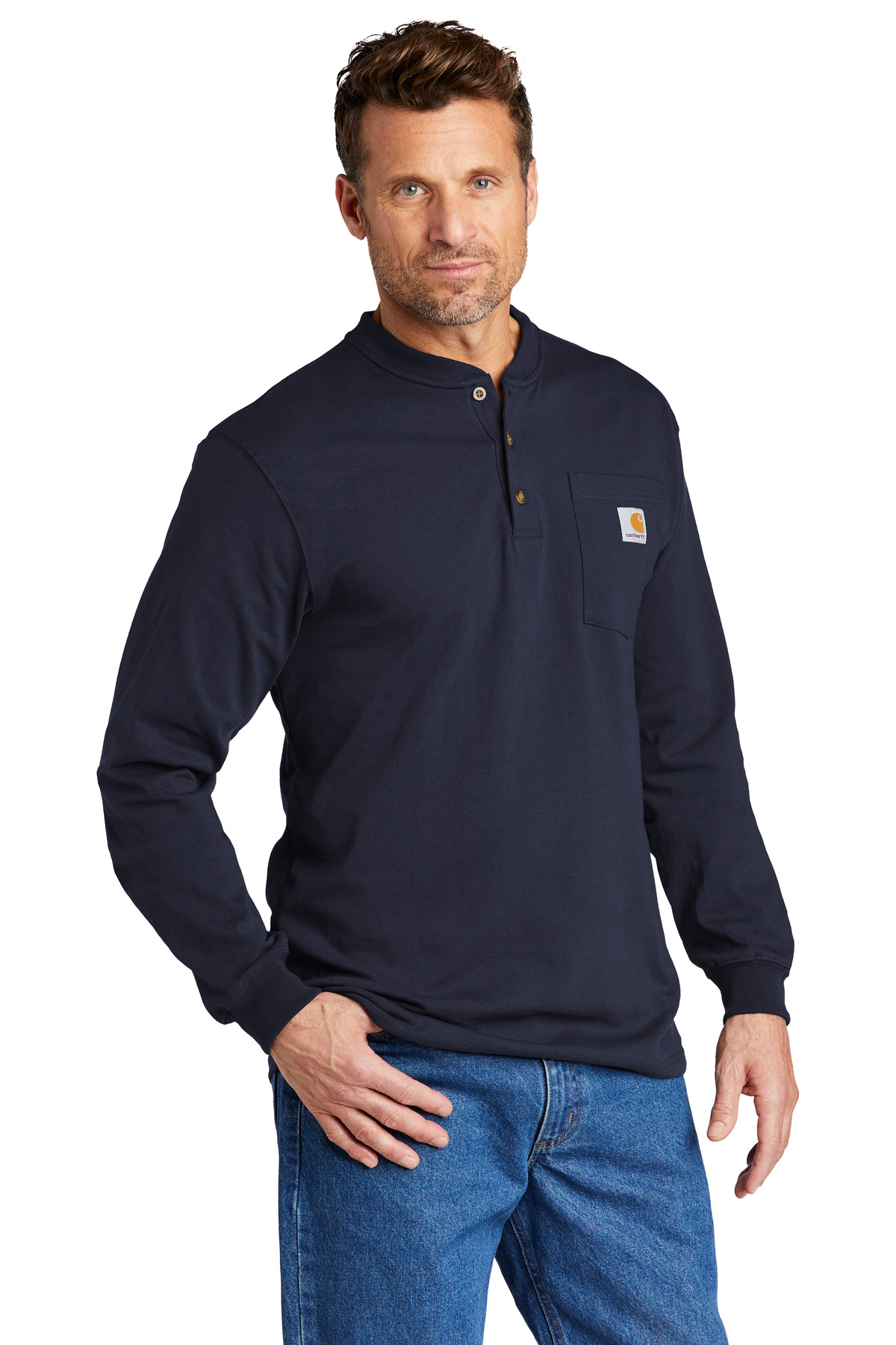 Carhartt Long Sleeve Henley T-Shirt CTK128 7
