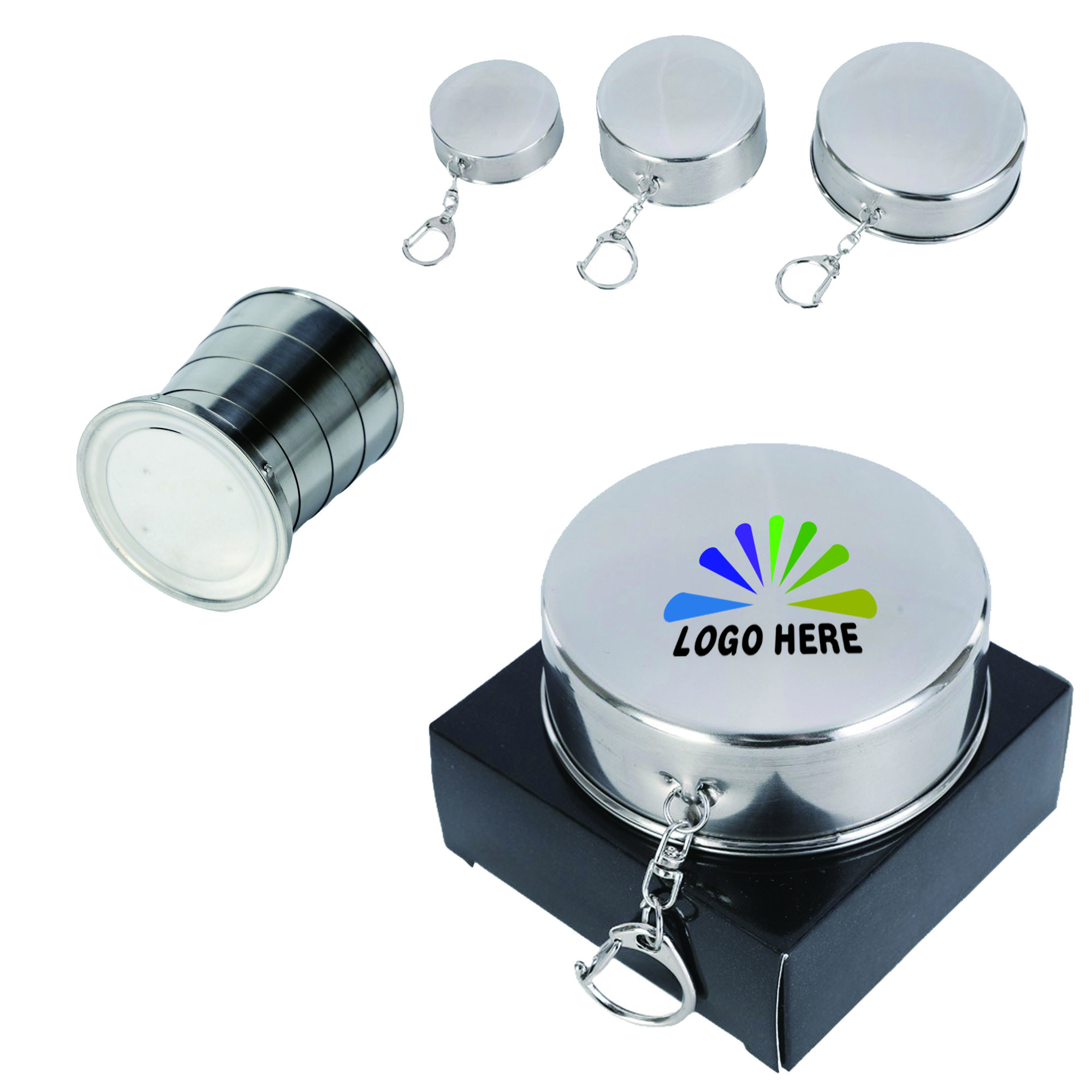 Full Color Stainless Steel cup with keychain 3