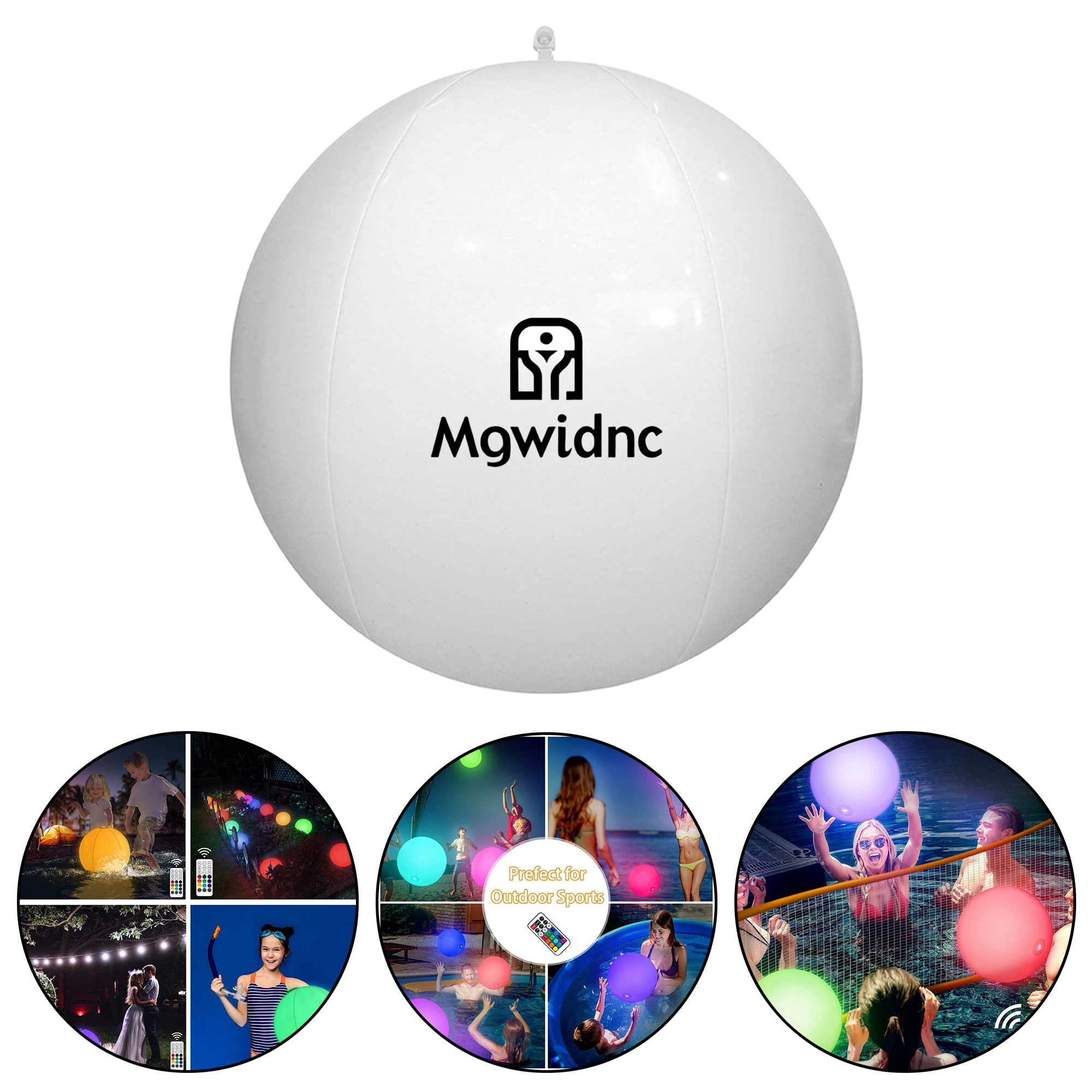 Outdoor Decorative LED Light Up Ball for Lawn, Pool 1