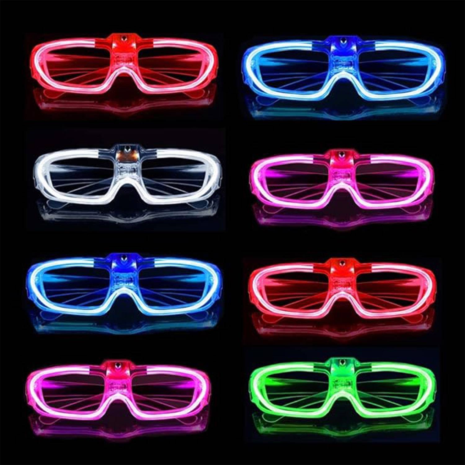 Light Up LED Glasses Mardi Gras Party Supplies 5