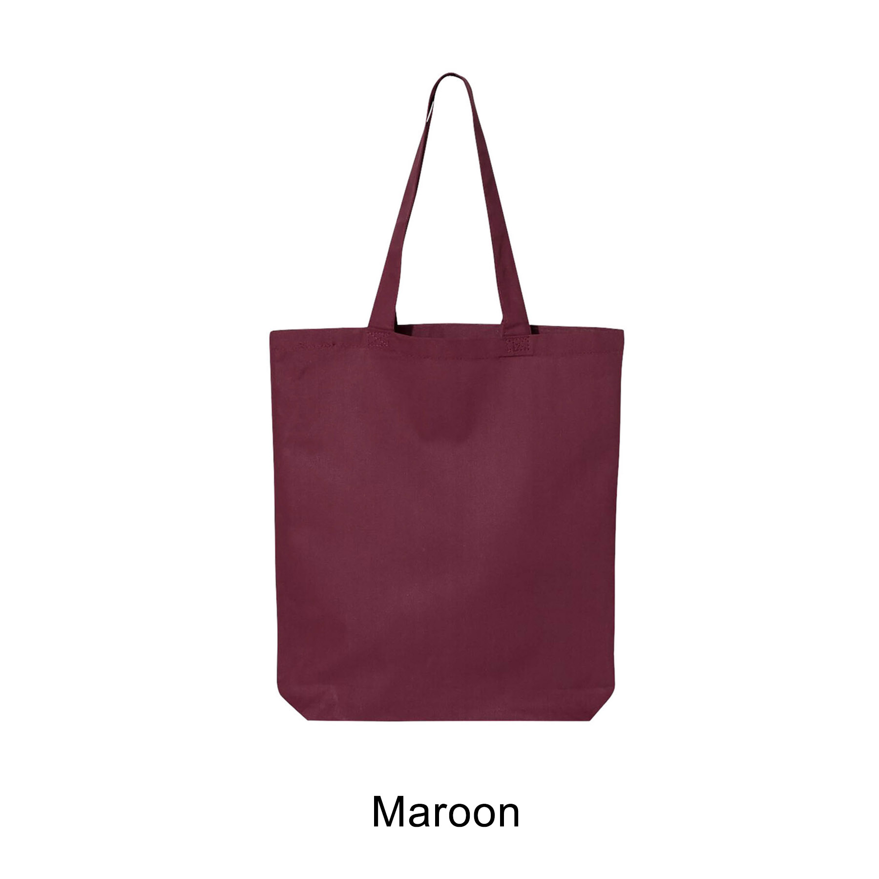 6 oz. 100% Cotton Canvas Tote Bag w/Bottom Gusset 8