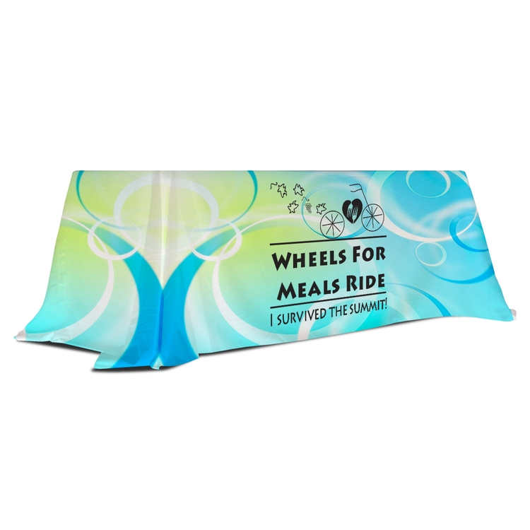 Convertible Table Throw, Full-Color Dye-Sublimation Table Cloth, Sewing Table Cover - 6' to 8' 1