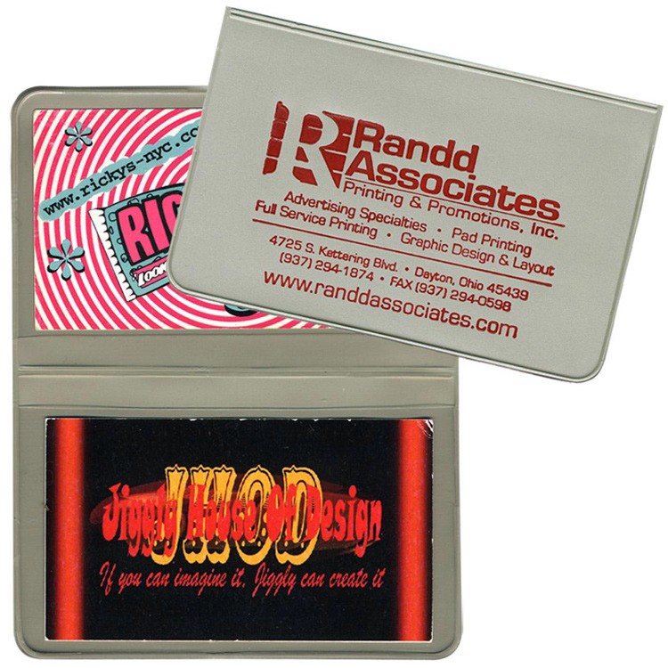 Card Case with 2 clear pockets 8