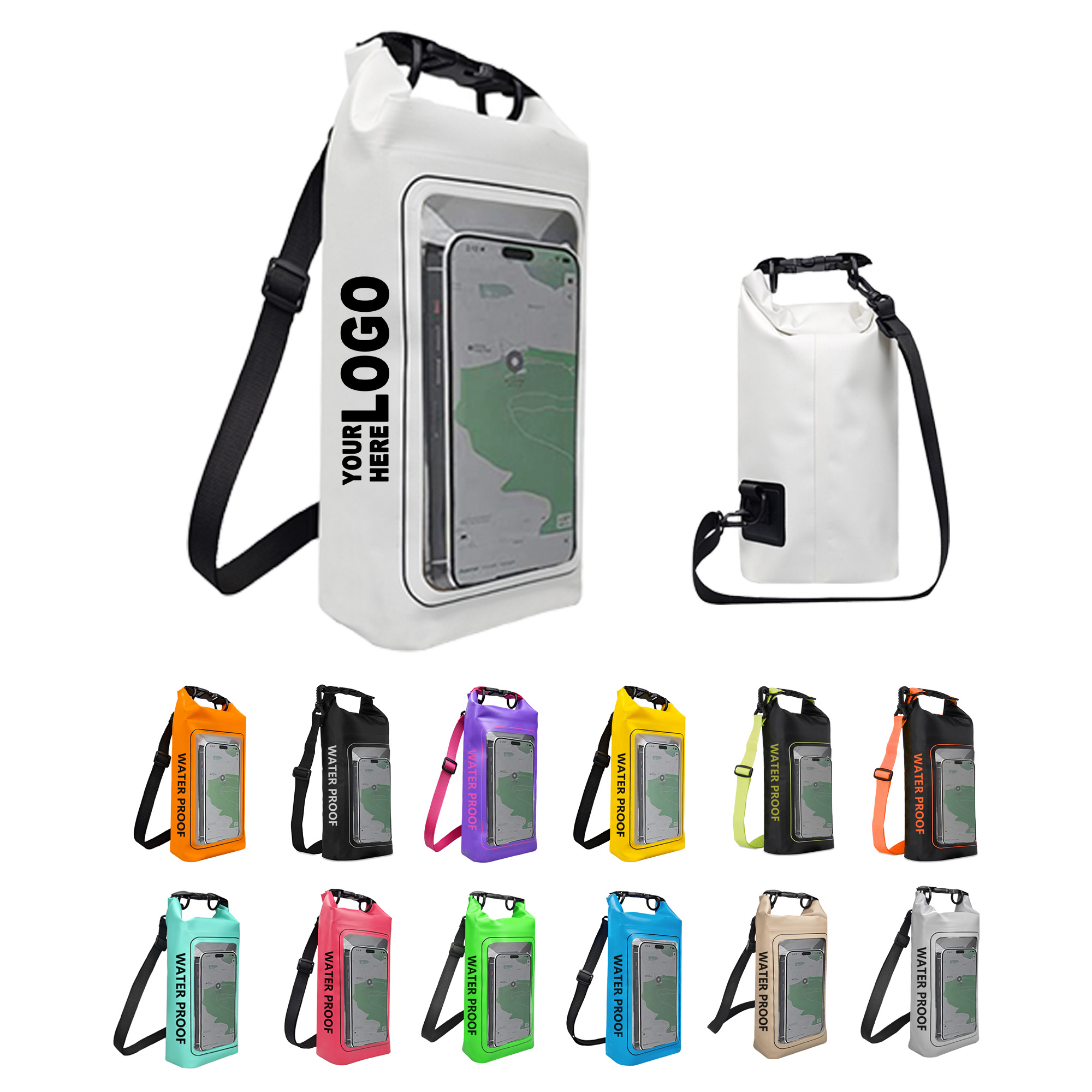 Customizable Eco-Print Waterproof Swim Bag 1