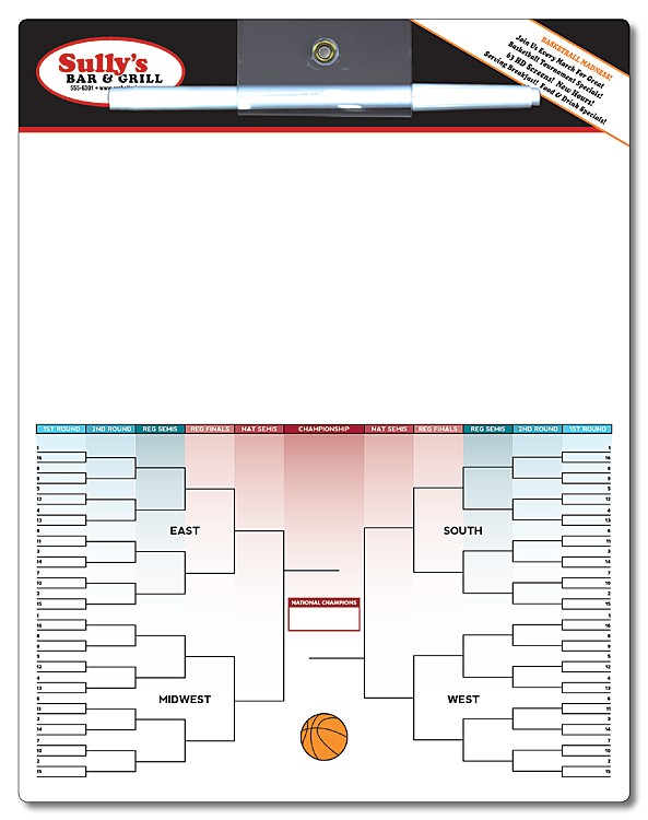 Write-On/Wipe-Off Bracket Board - 8.5x11 Laminated - 14 pt. 4