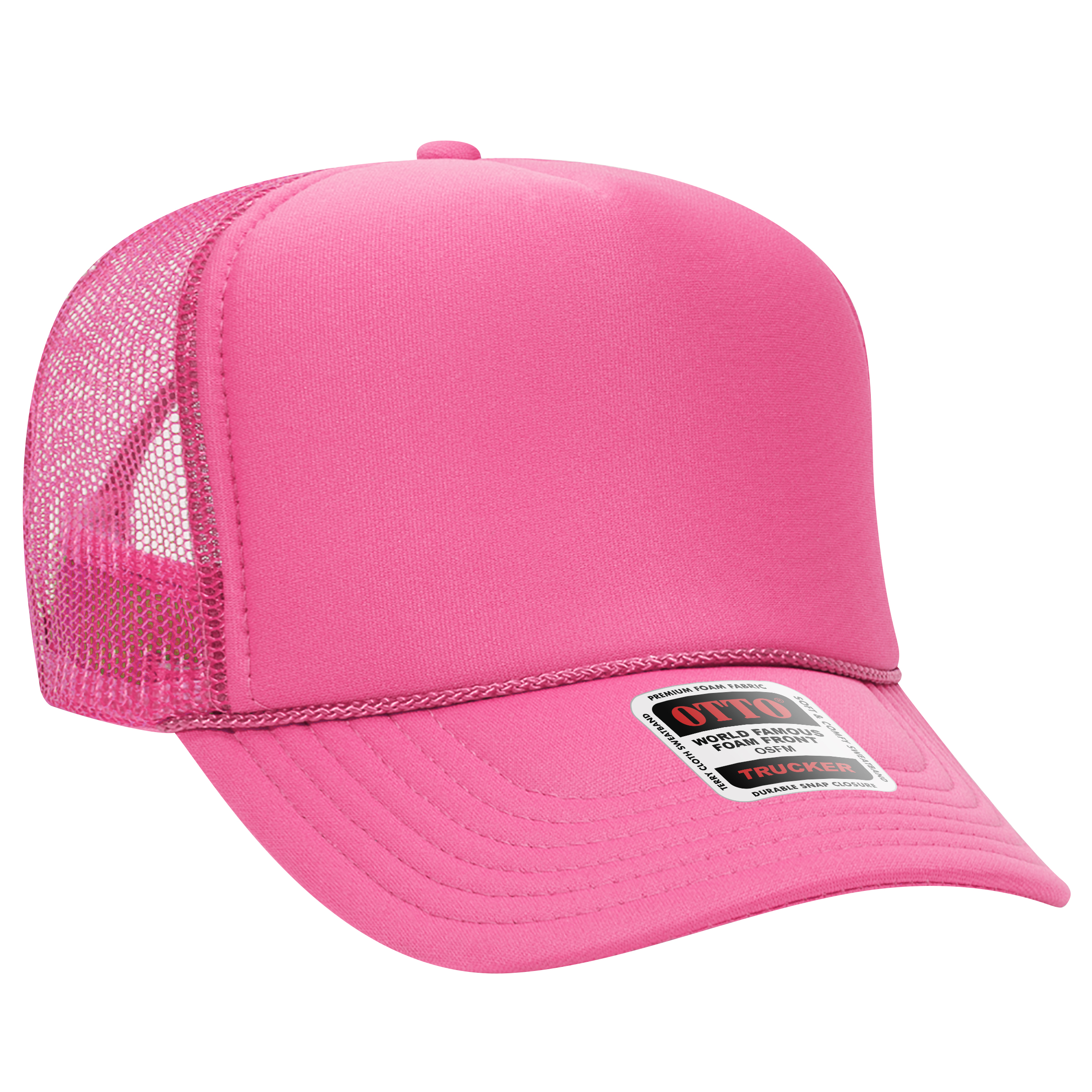 OTTO CAP® 5 Panel High Crown Mesh Back Trucker Hat 270