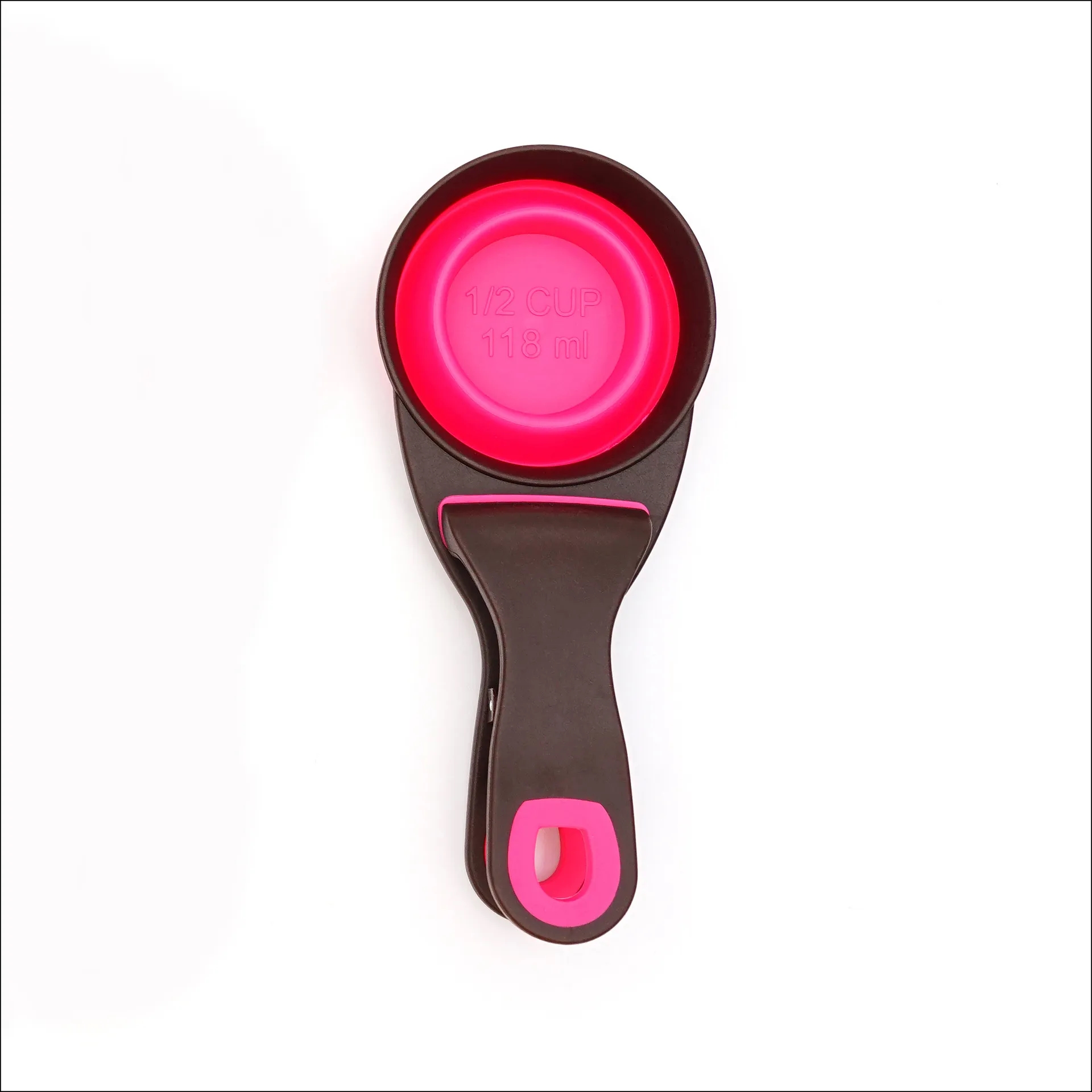 Pet Folded Scoop Dog Cat Sealing Clip Cup 4