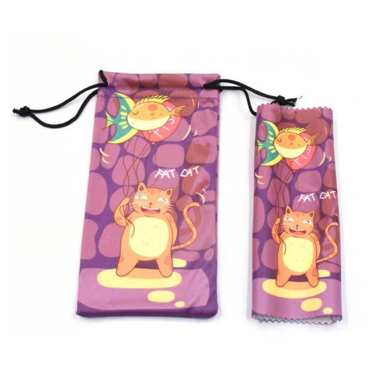 Microfiber Sunglass Pouch and Cloth Set 7