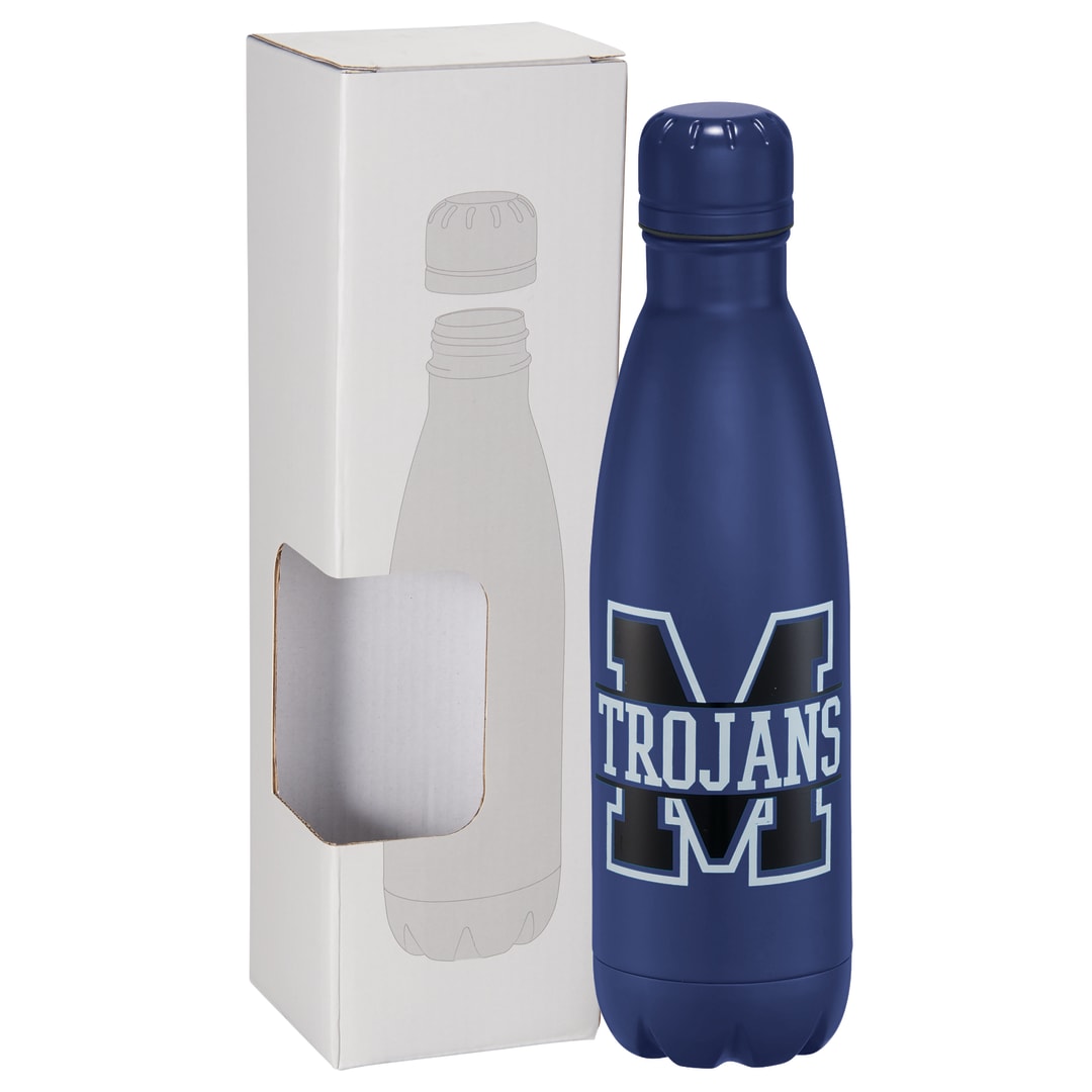 Copper Vacuum Insulated Bottle 17oz w/ Window Box, custom water bottle with logo imprint 30