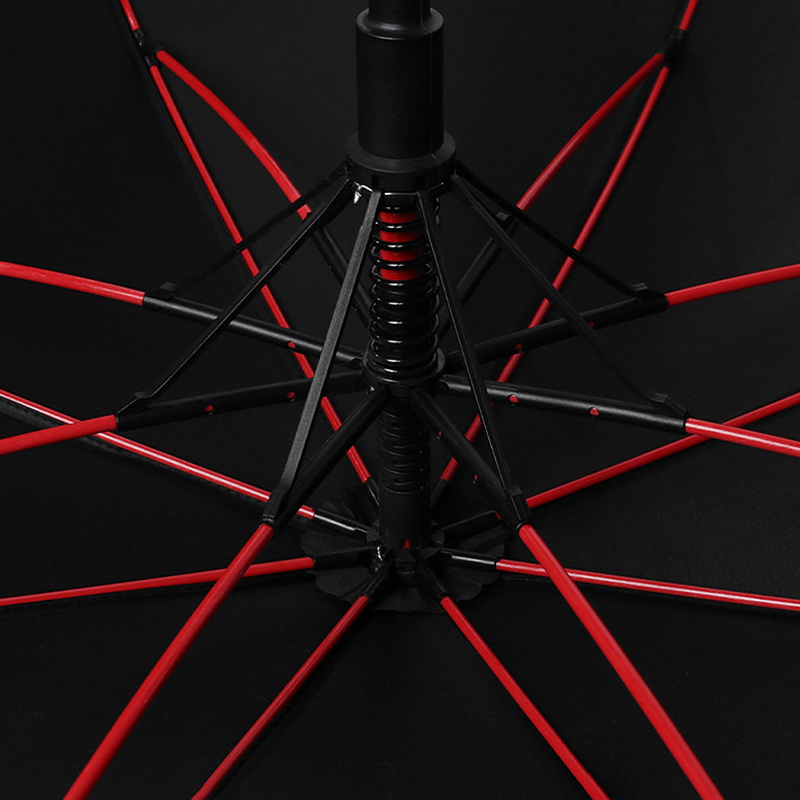 Windproof Automatic Umbrella with Colored Ribs 5