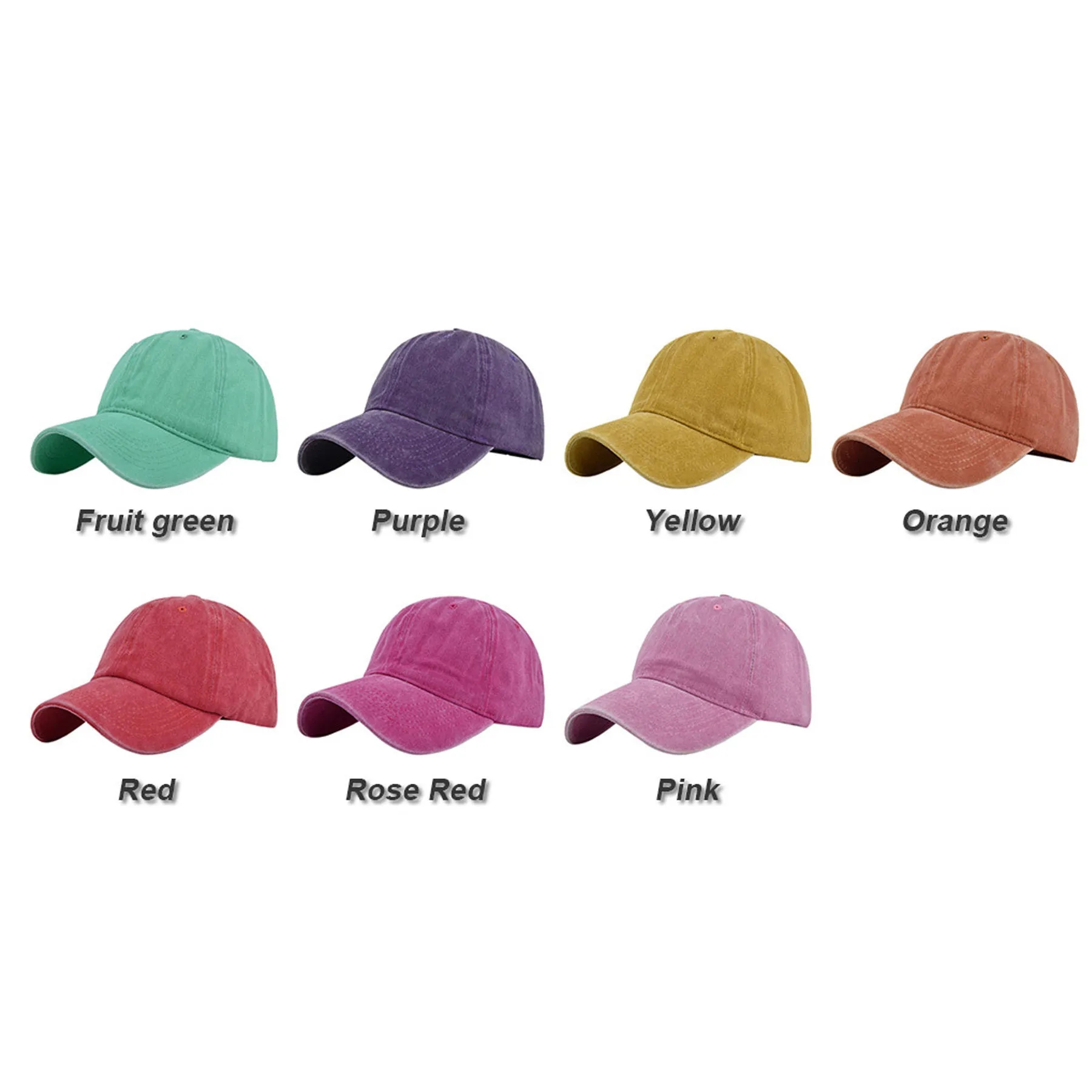 Solid Color Baseball Cap 4