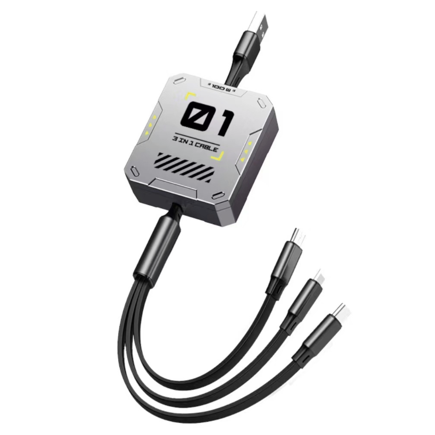 3 in 1 Retractable Fast Charging Cable 2
