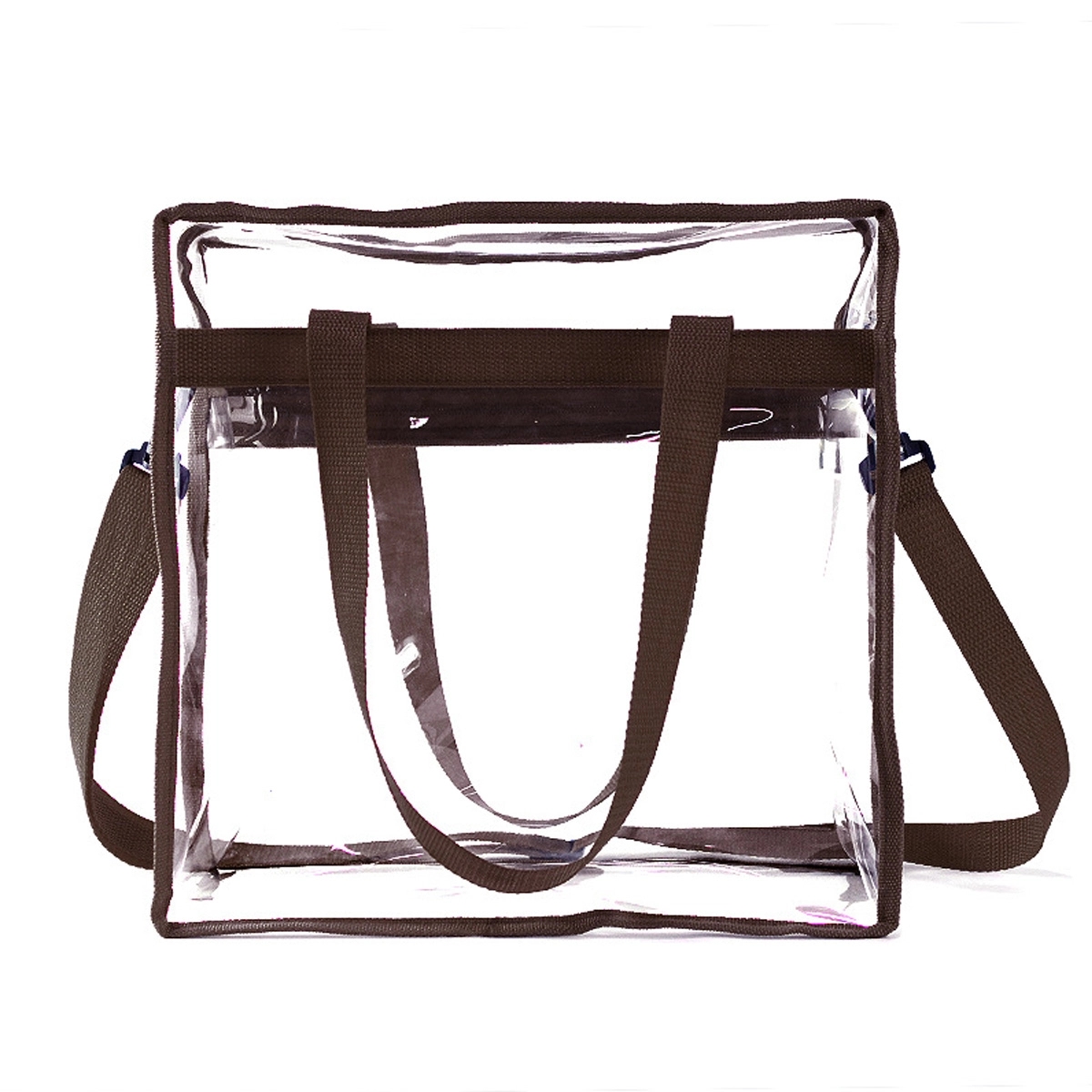 Clear Tote Bag with Zipper and Adjustable Strap 11