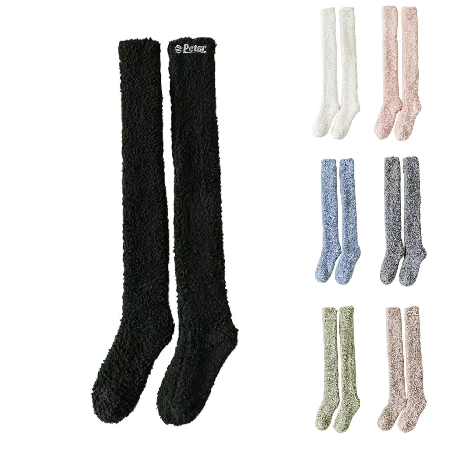 Women's Warm Breathable Knee-High Velvet Socks 15