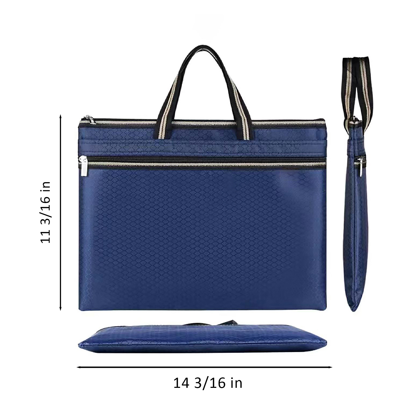 Document Bag with Handles and Zipper Pocket 5