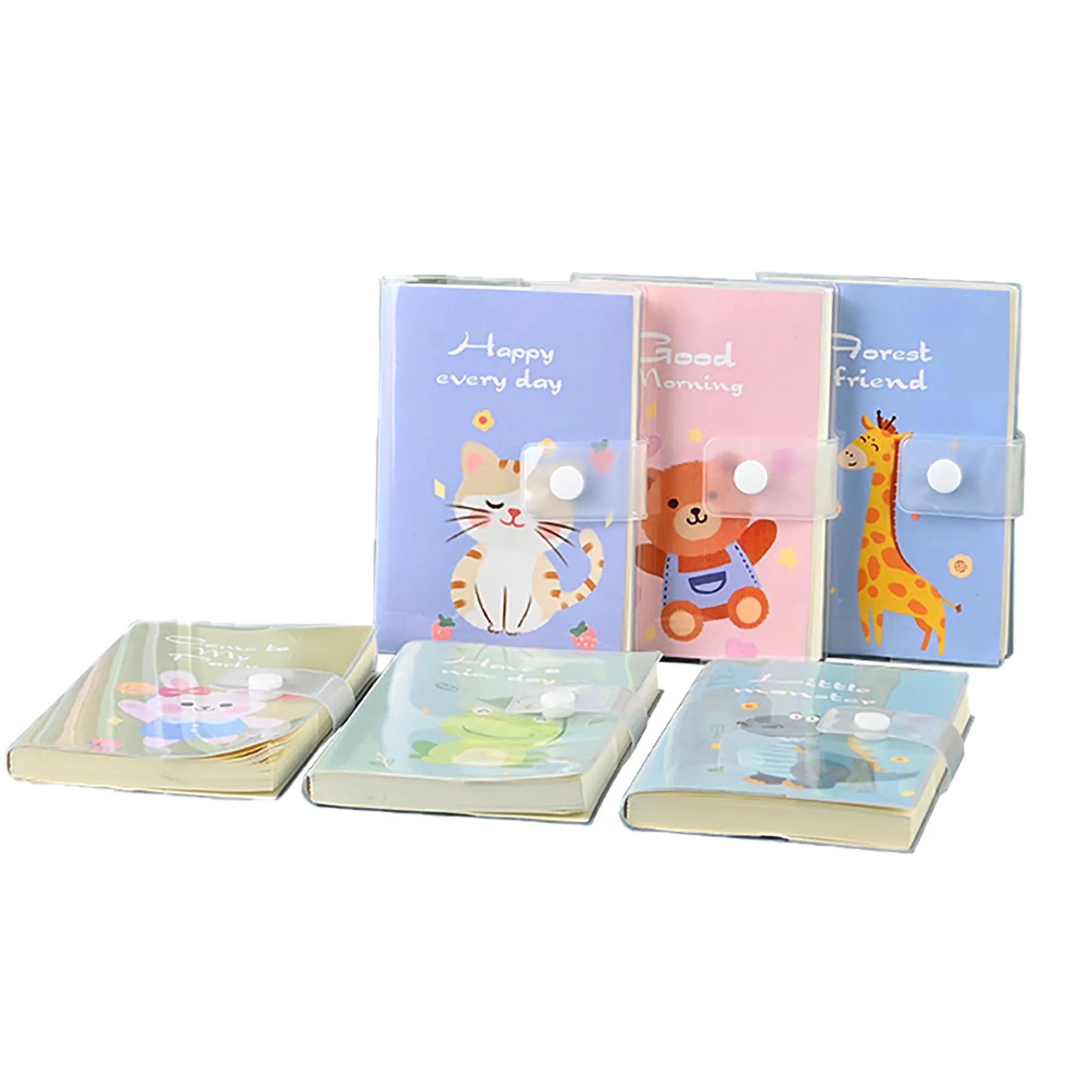 Cute Student A6 Cartoon Animal Gummed Book MOQ 100PCS 9