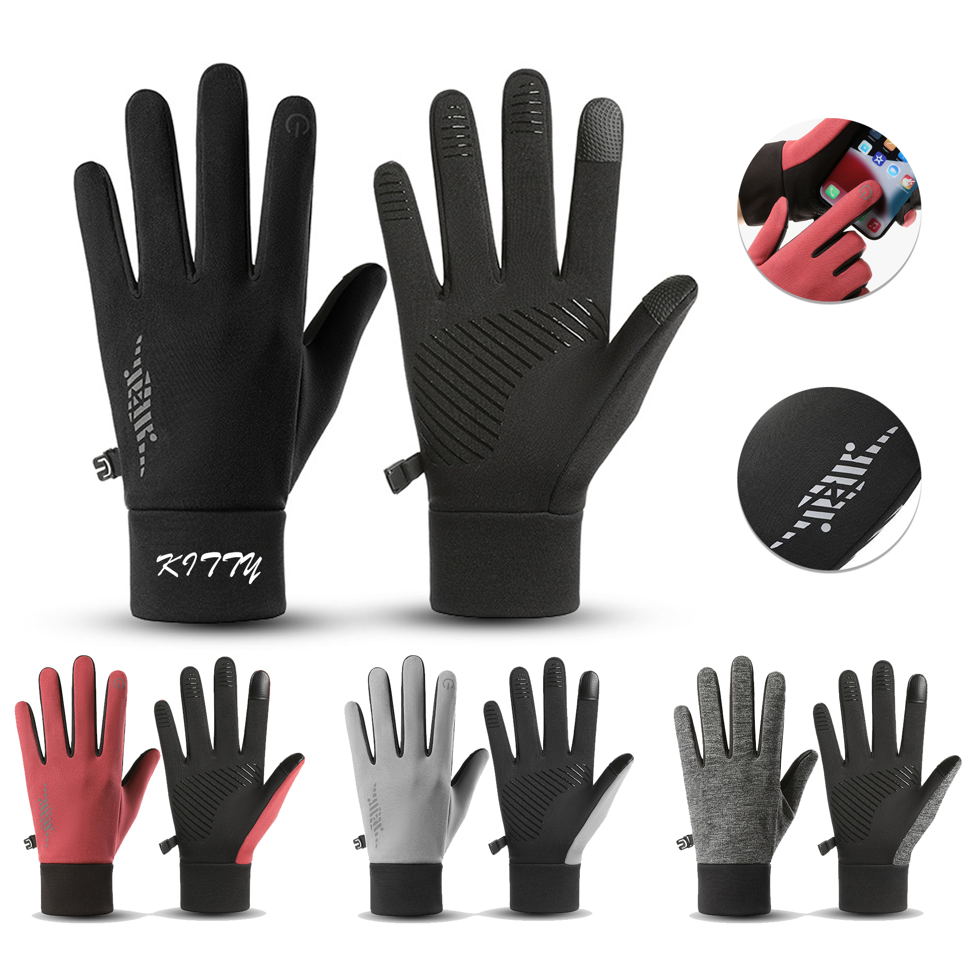 Warm winter touchscreen gloves