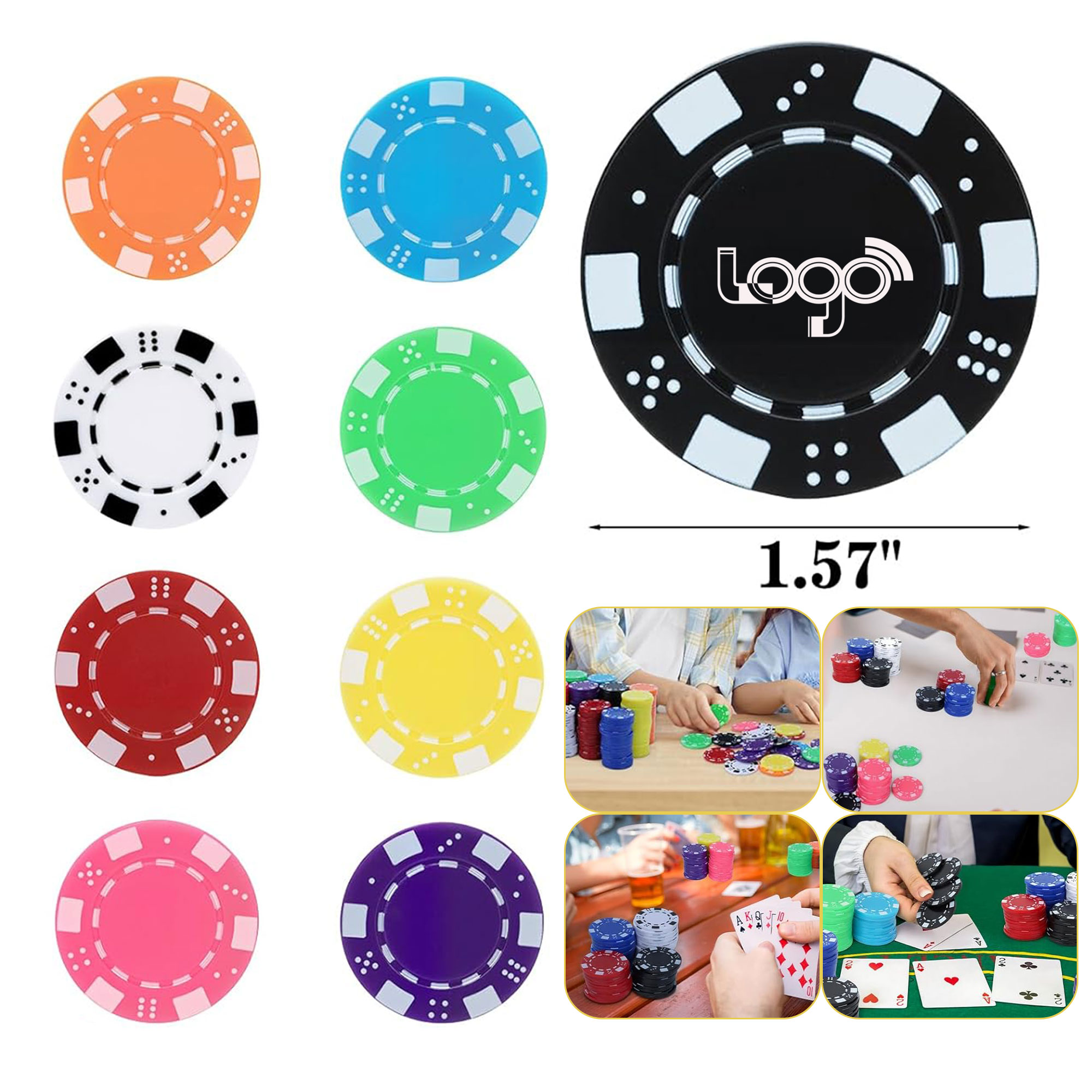 Multiple Color Casino Grade Poker Chip 2