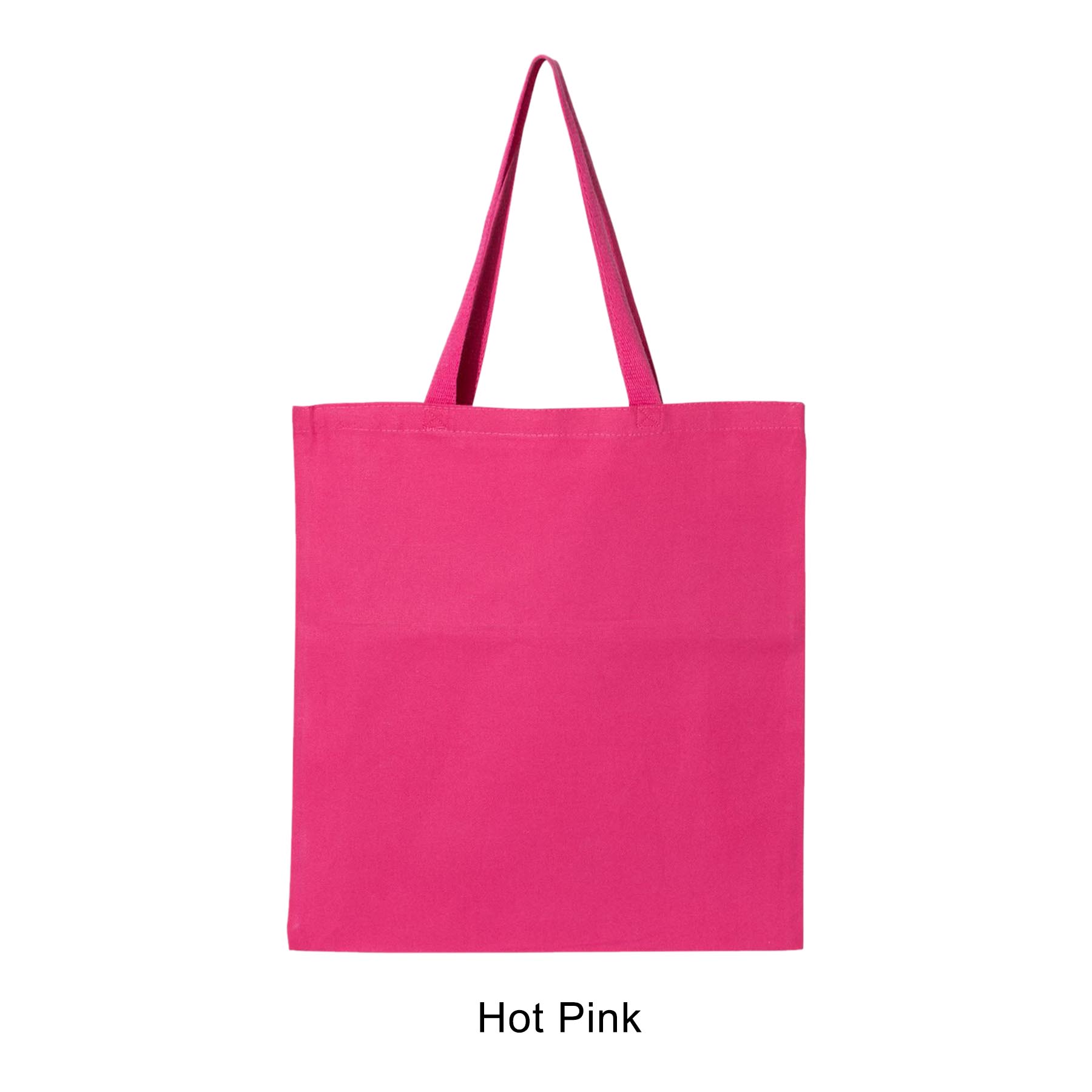 12 oz. Canvas Promotional Colored handle Tote Bag 3