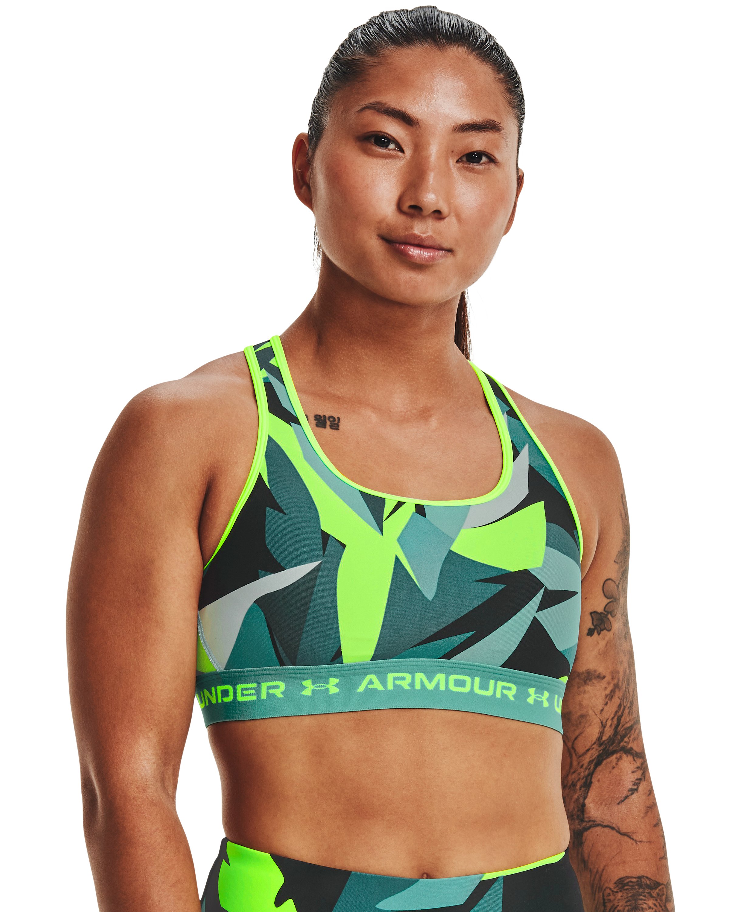 Crossback Mid Printed Women's Sports Bra 10