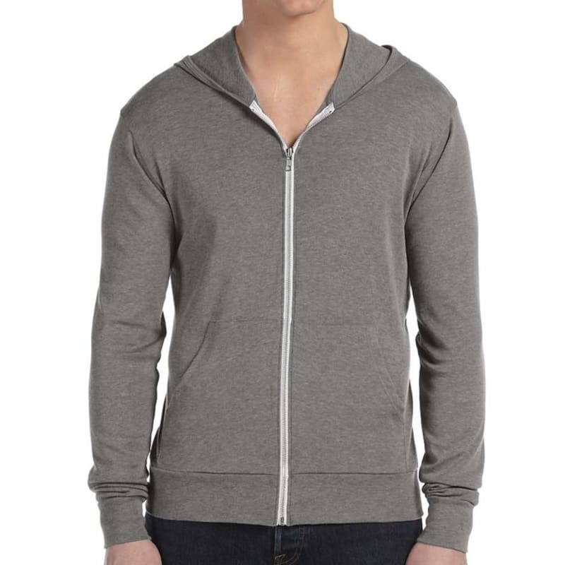 Bella Unisex Triblend Full-Zip Lightweight Hoodie 4
