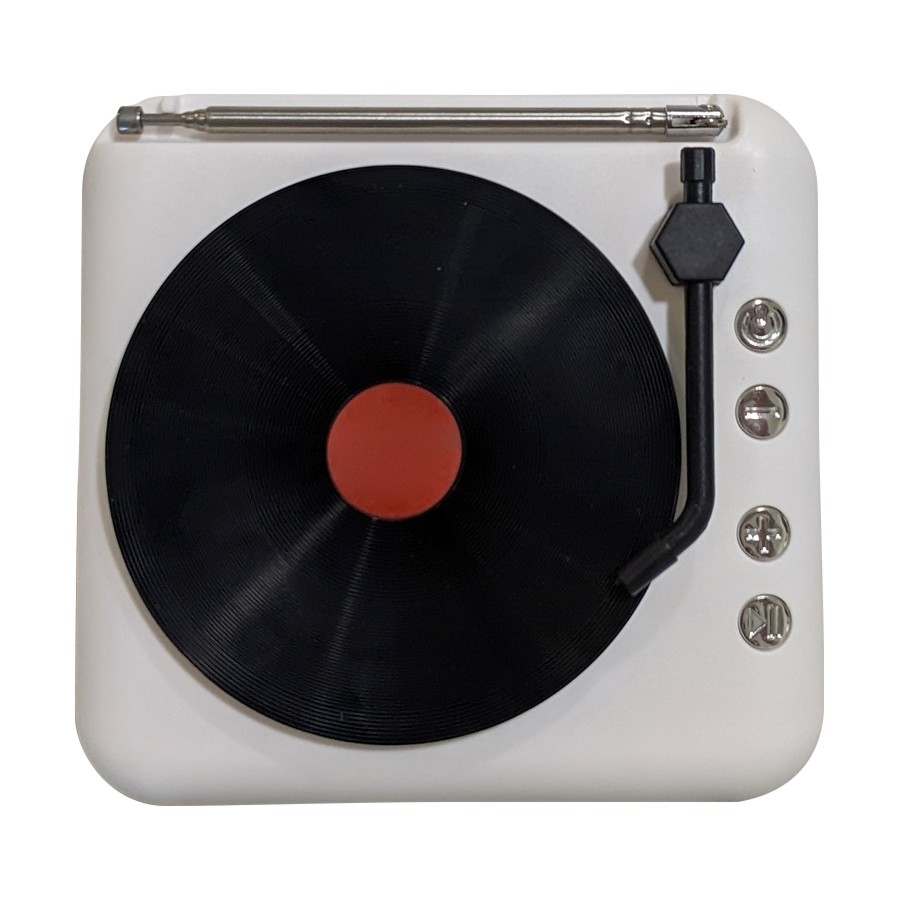 SonicWave Retro Record Player Shaped Bluetooth Speaker 2