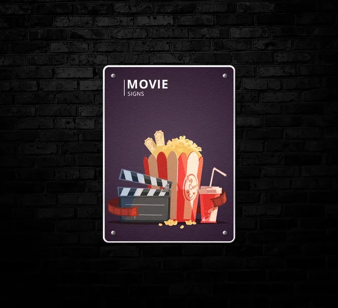 Reflective Movie Signs (1ft x 1ft/sqft) 2