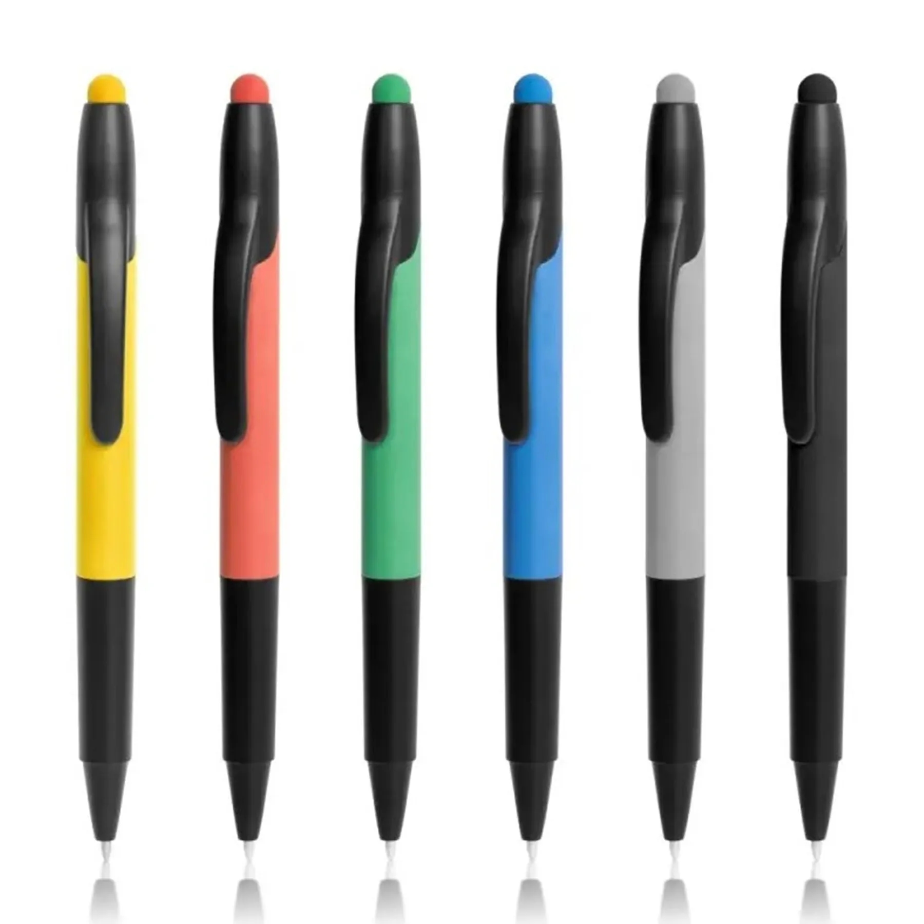 Plastic Ballpoint Stylus Pen Highlighter MOQ100 1