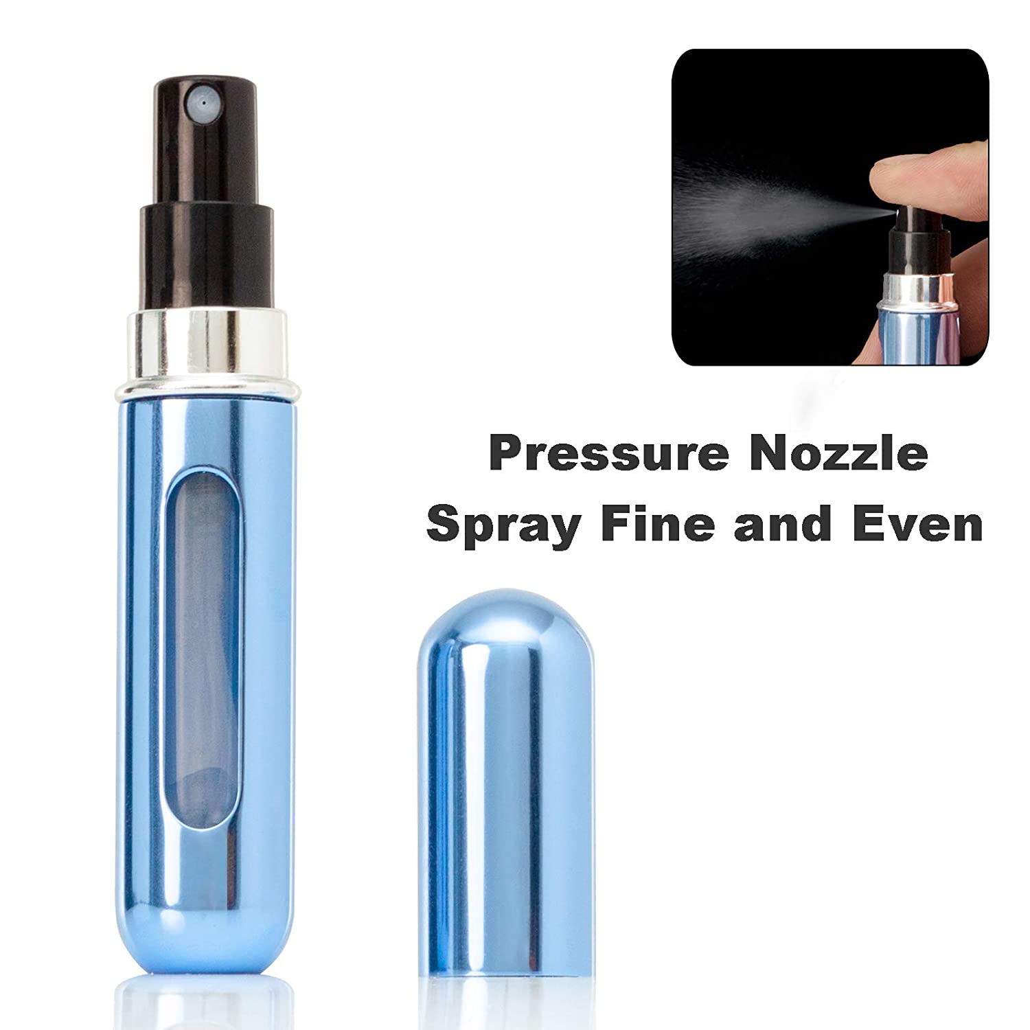 5 ML Portable Mini Refillable Perfume Empty Spray Bottle 10